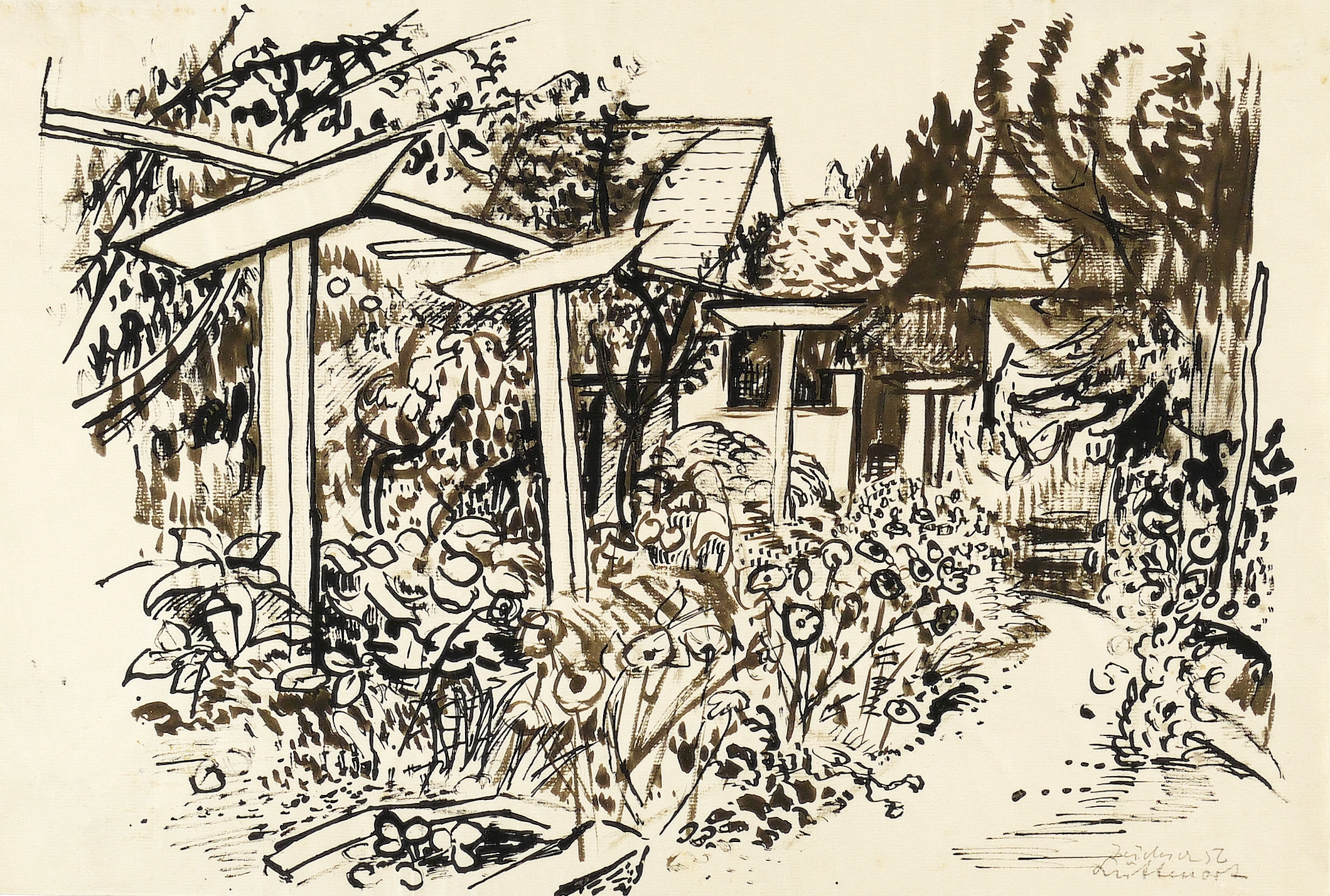 Hans Jüchser – „Lüttenort (Garten)“