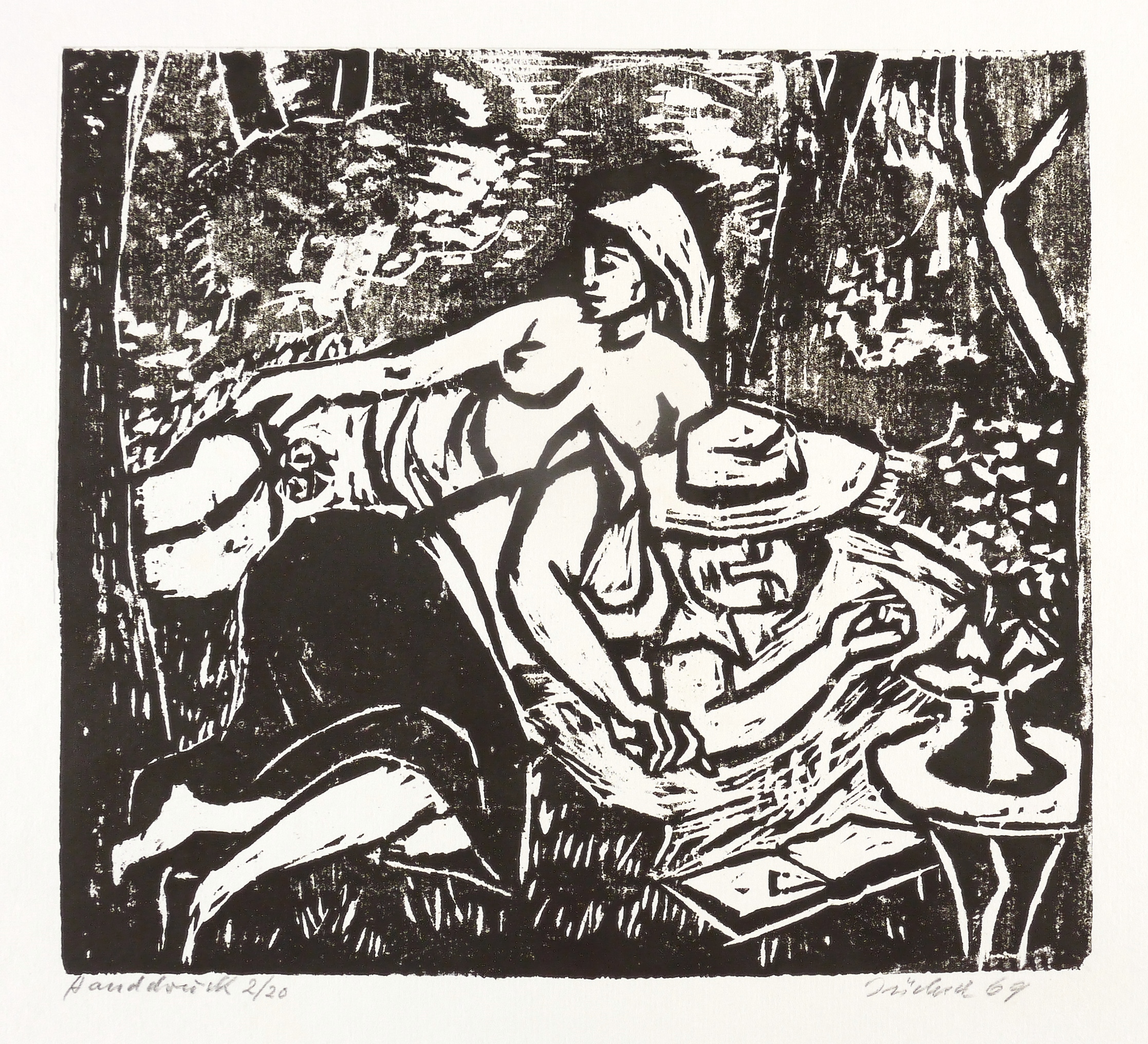 Hans Jüchser, Ruhende Frauen, 1969