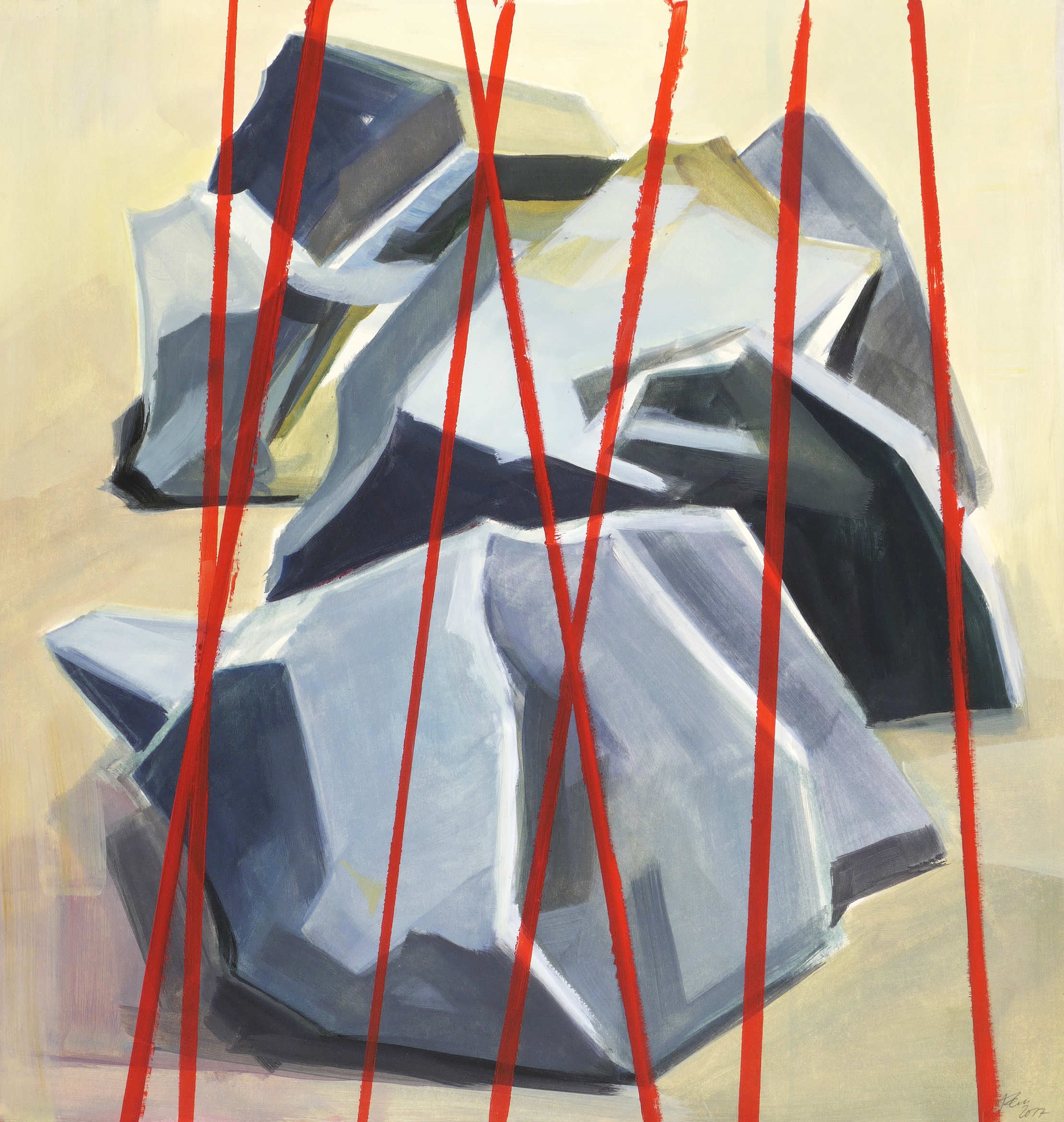 Anne Kern – „Steine hinter roten Stangen“