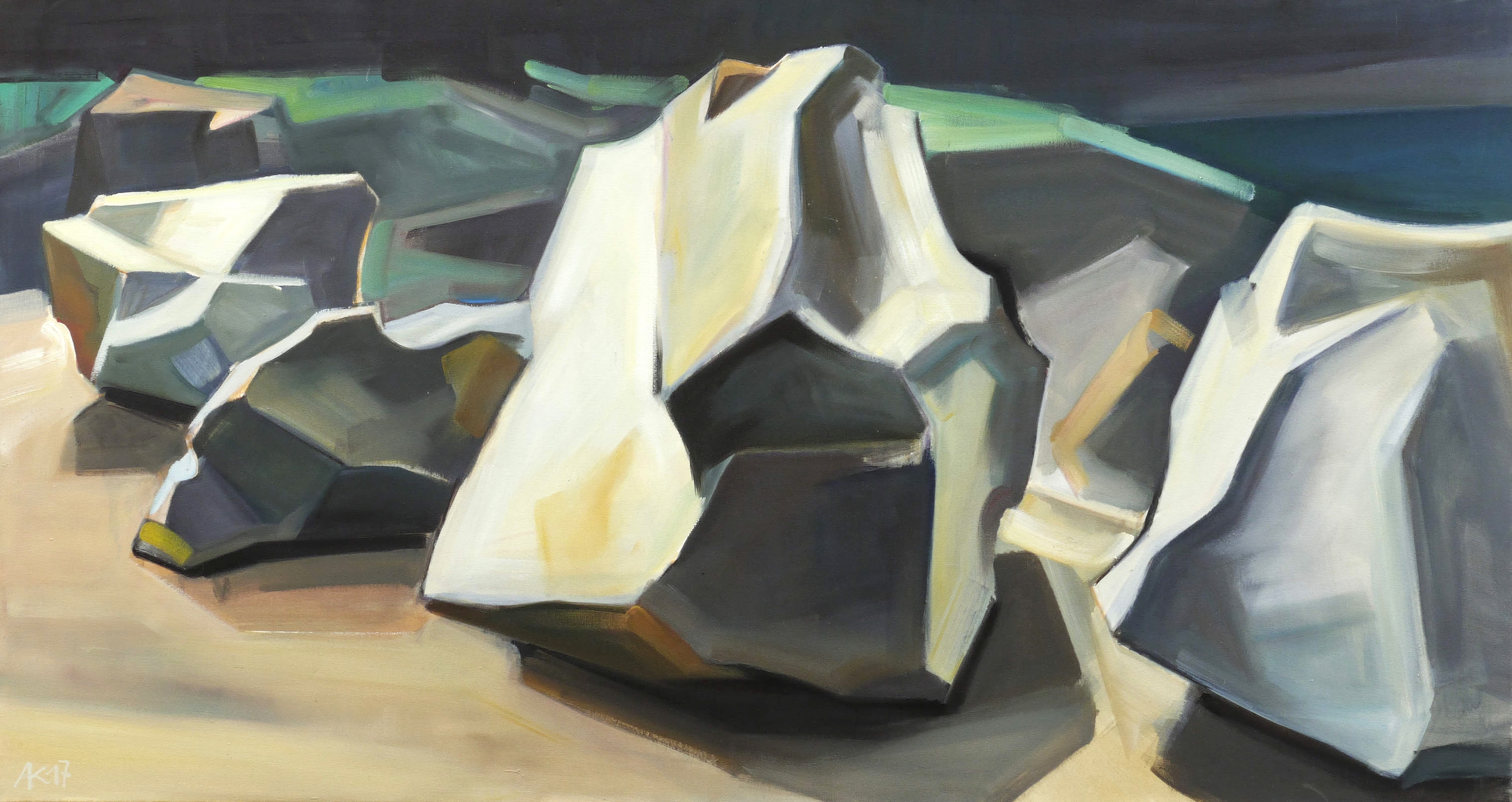 Anne Kern – „Granitsteinreihung im Sommer“