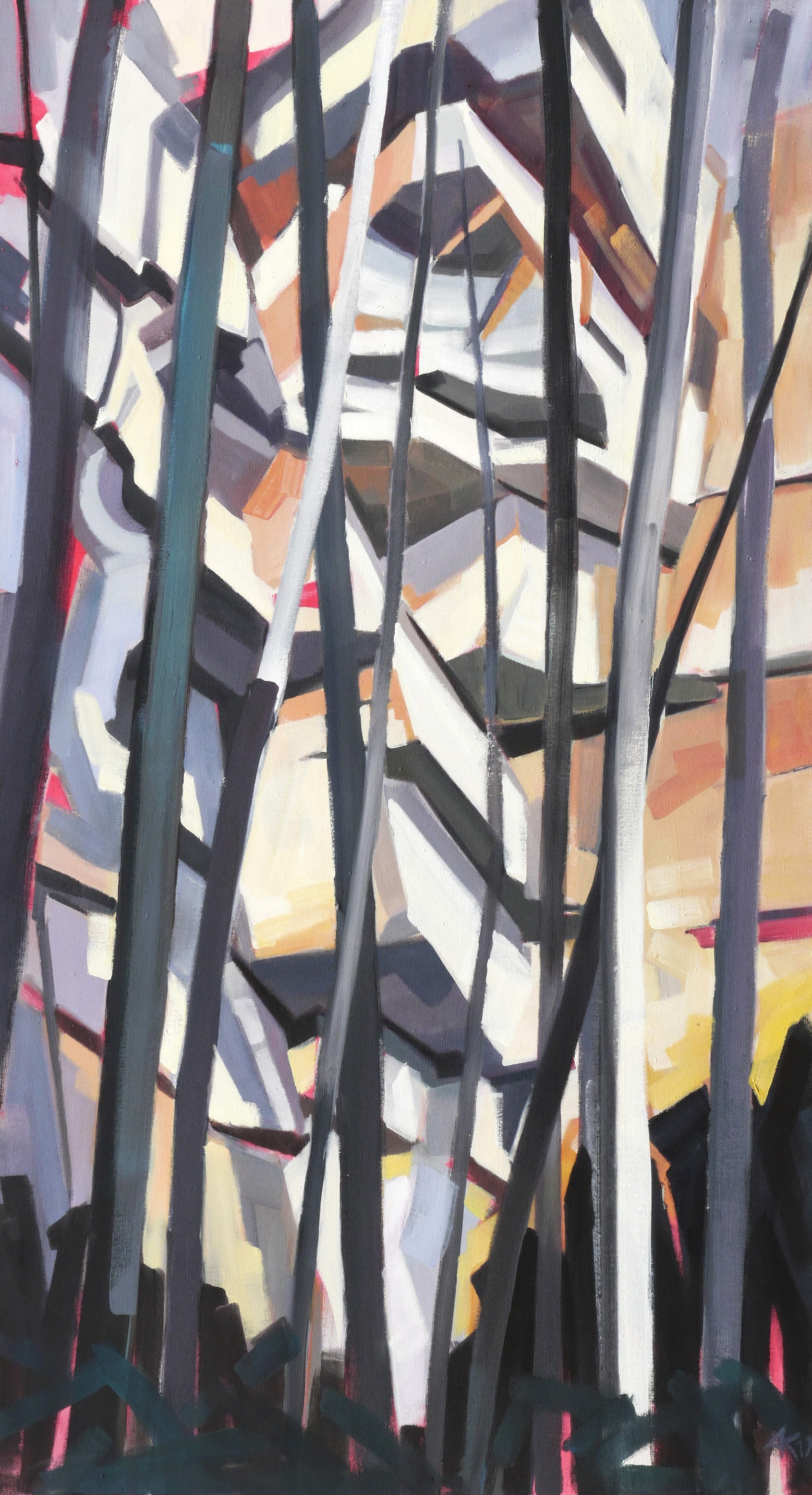 Anne Kern – „Großer Baumdurchblick (Weiße Brüche)“