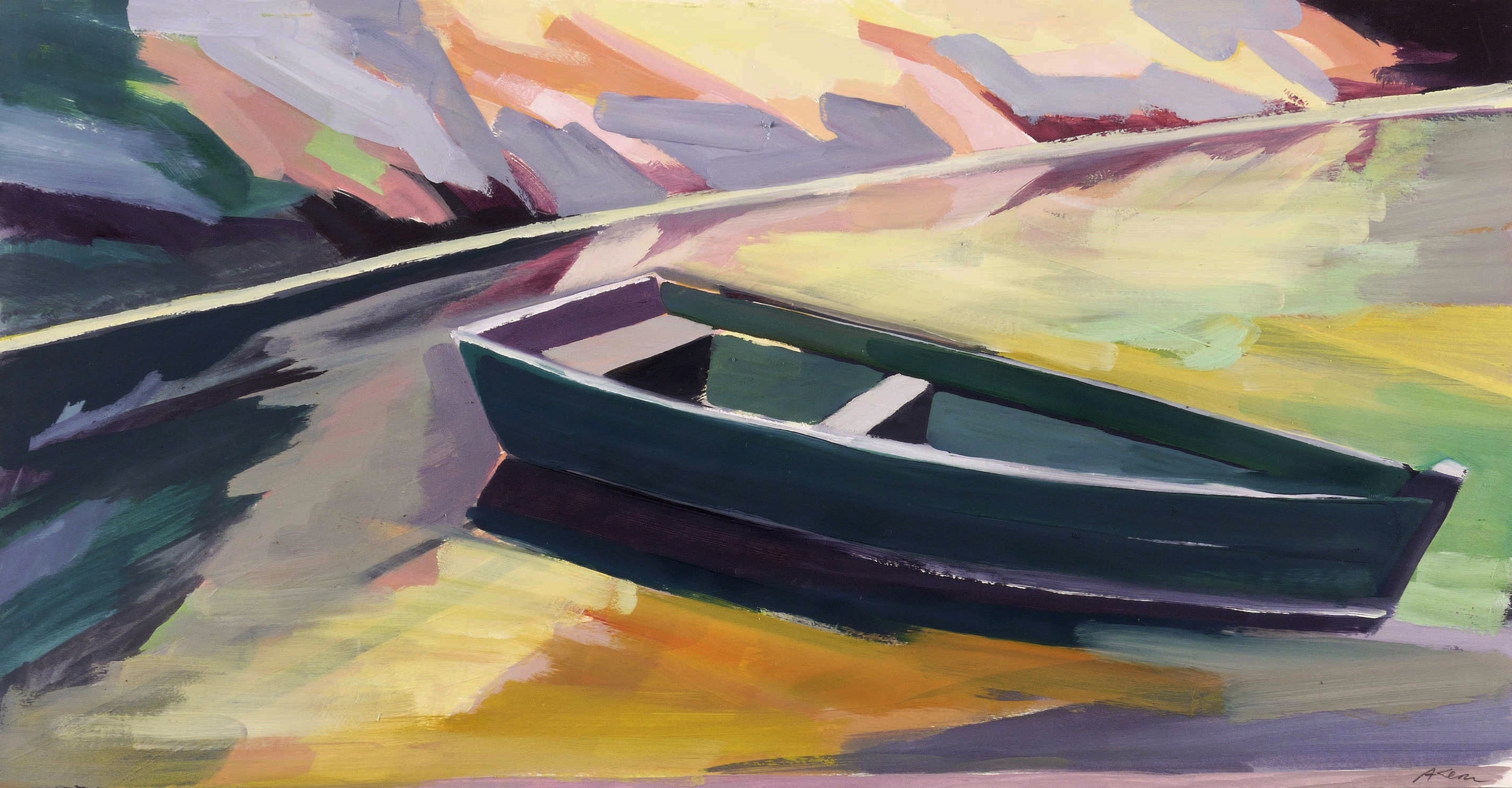 Anne Kern, Boot auf stiller See II, 2022