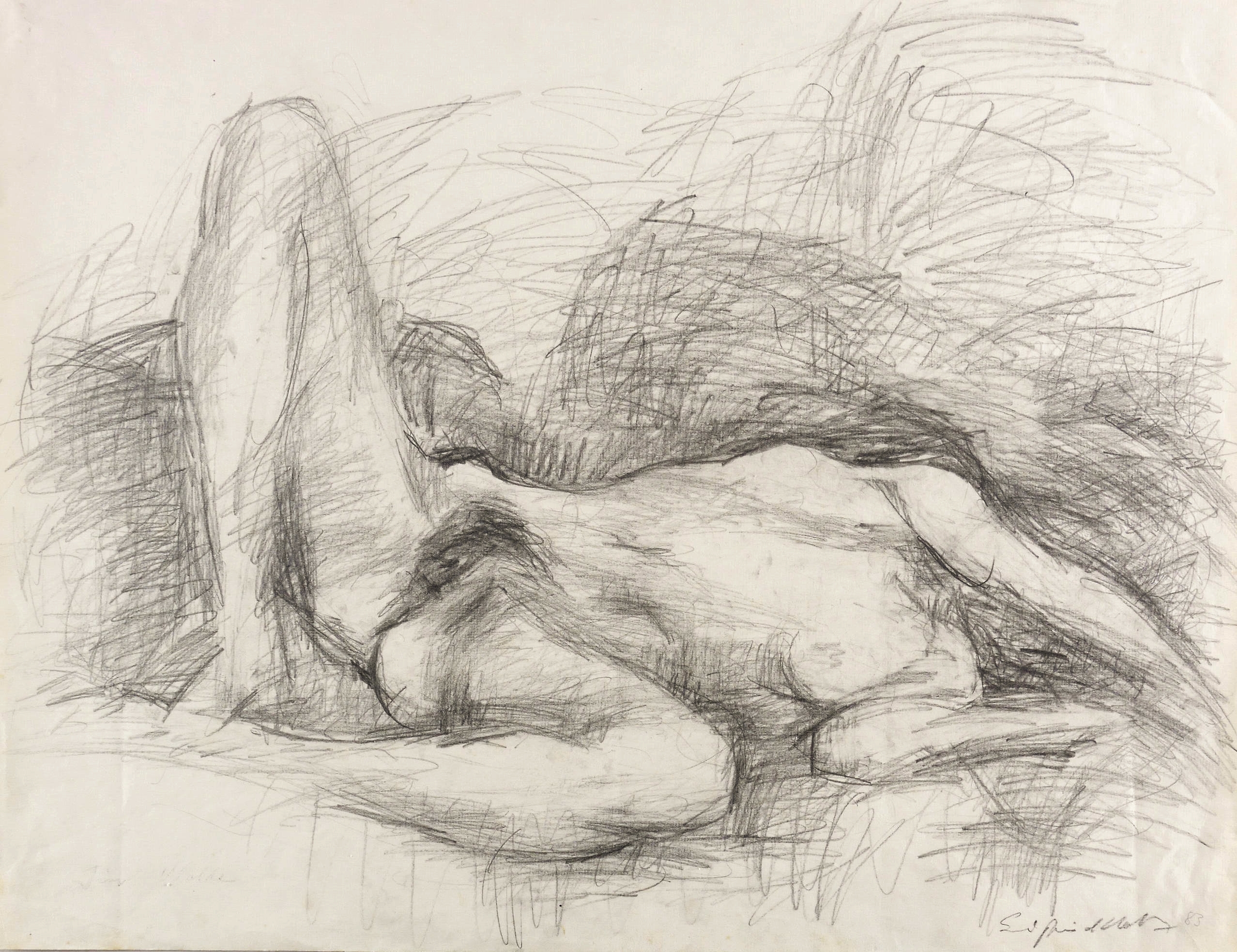 Liegender weiblicher Akt