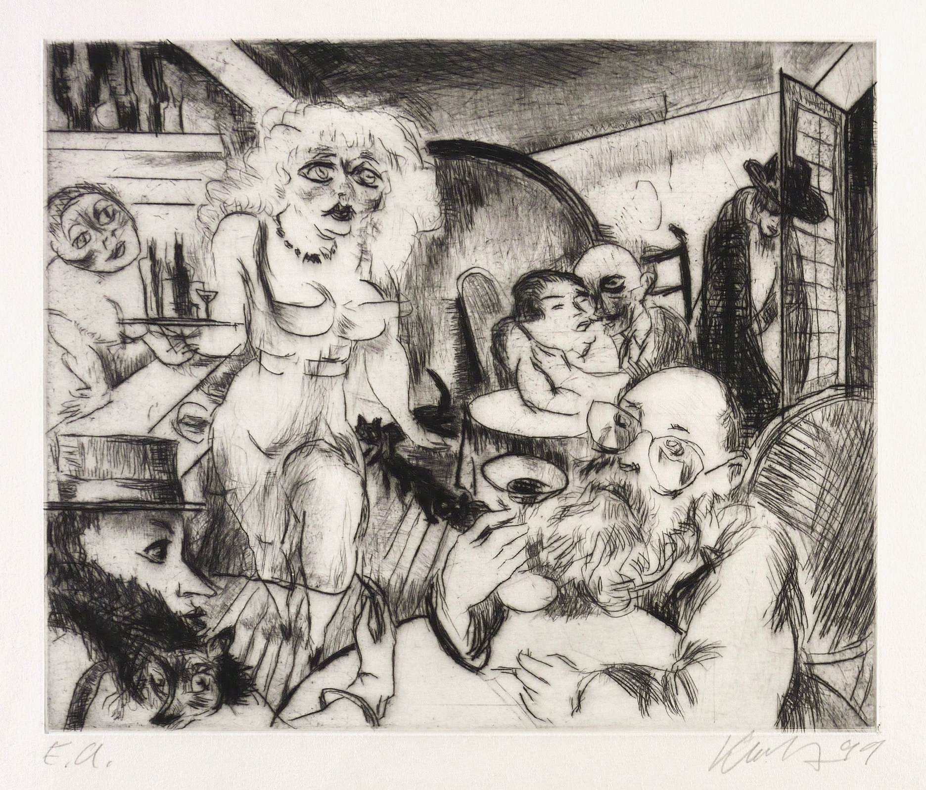 Kneipenszene (Selbst im Lokal)