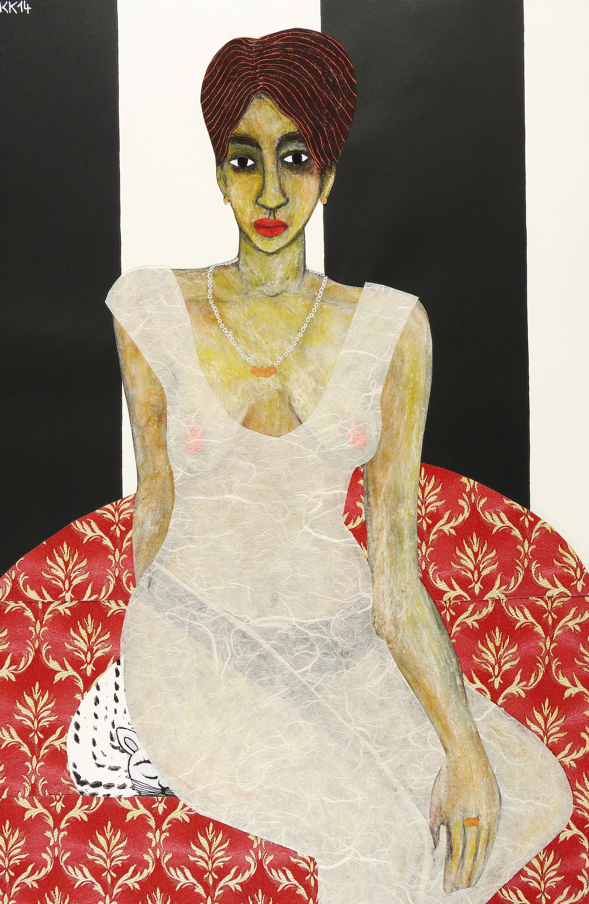 Katharina Kretschmer – „Schöne mit Schneekatze“