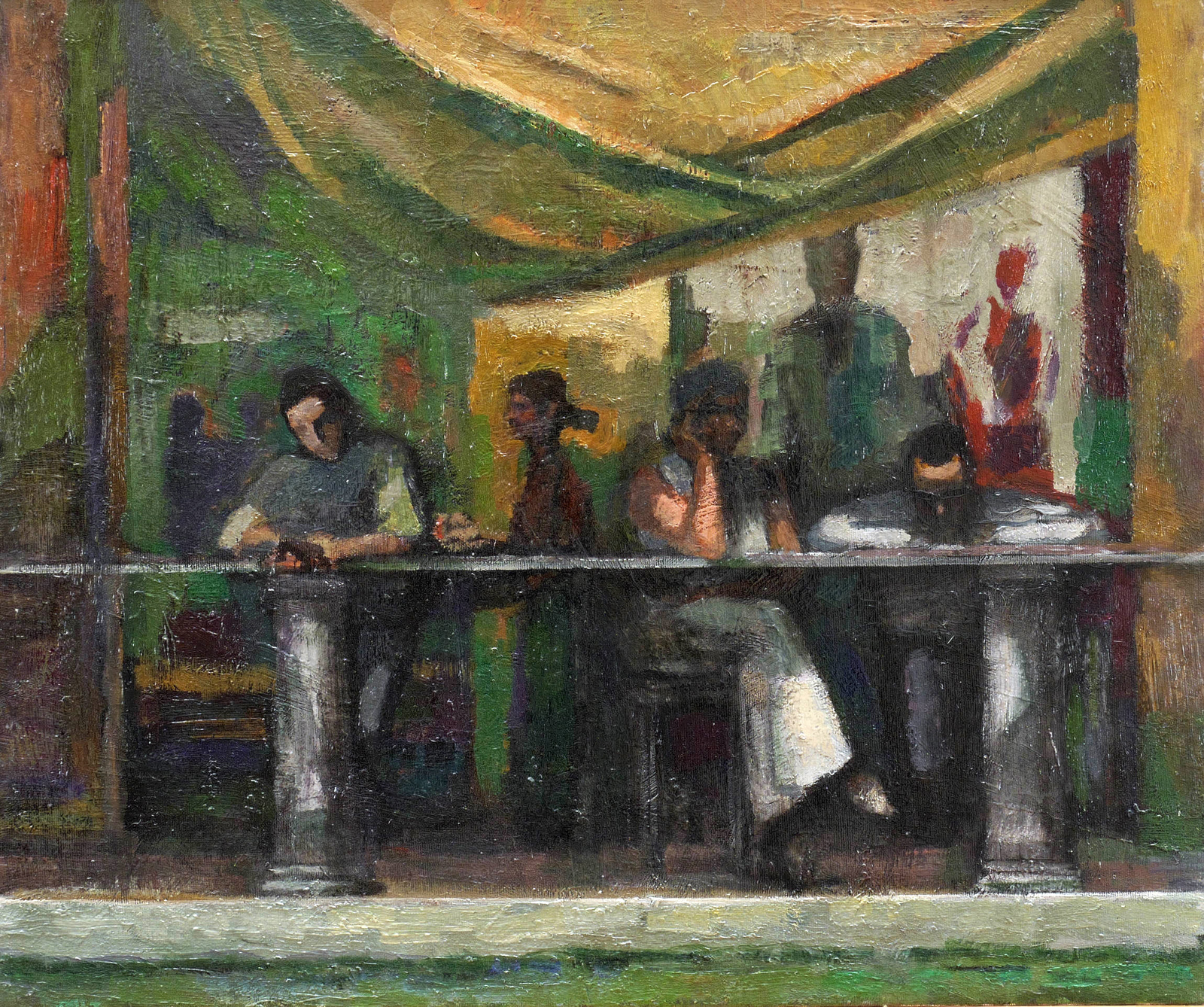 Hans Kutschke, Am Fischmarkt in Venedig, 2008