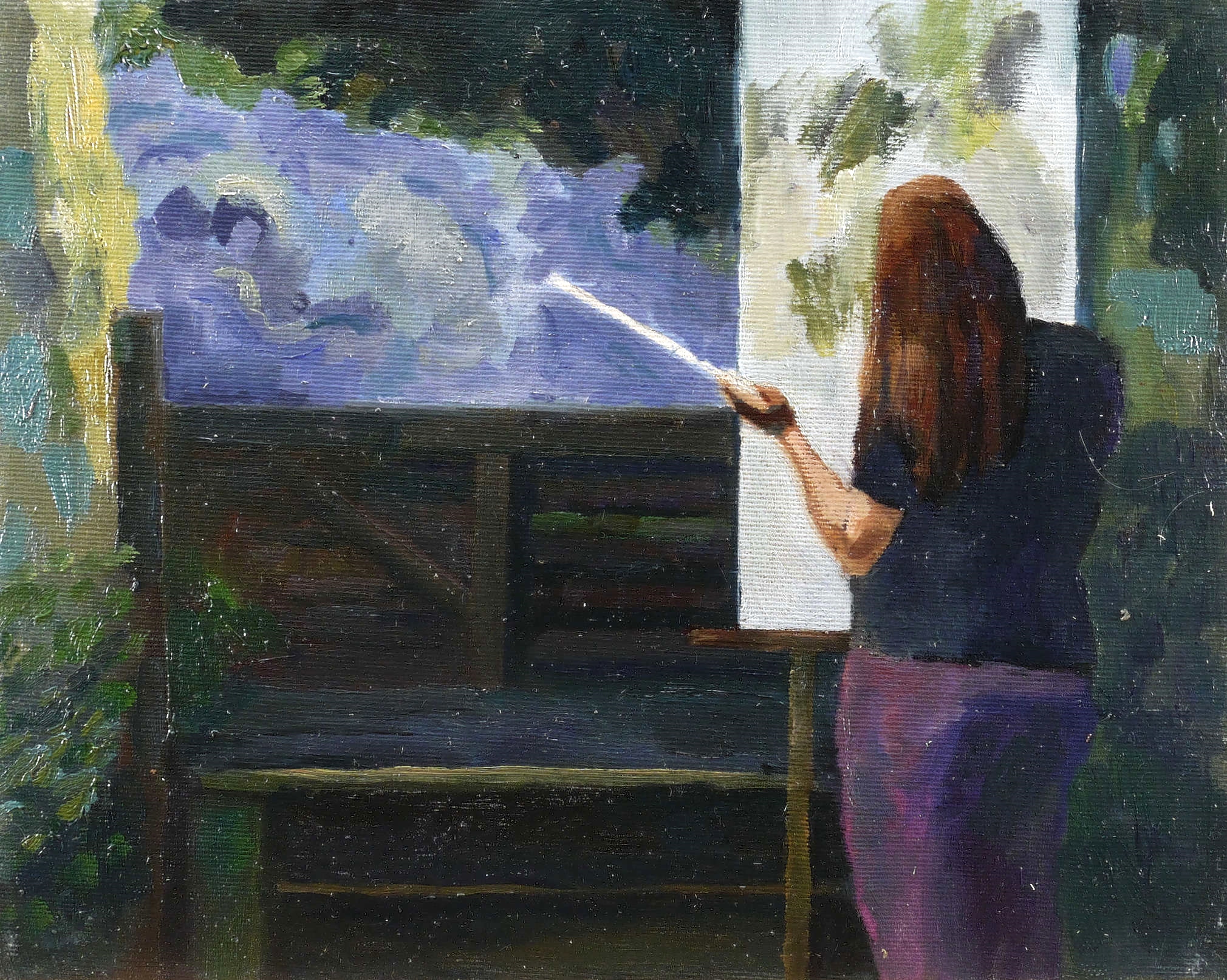 Hans Kutschke, Ohne Titel (An der Staffelei), 2008