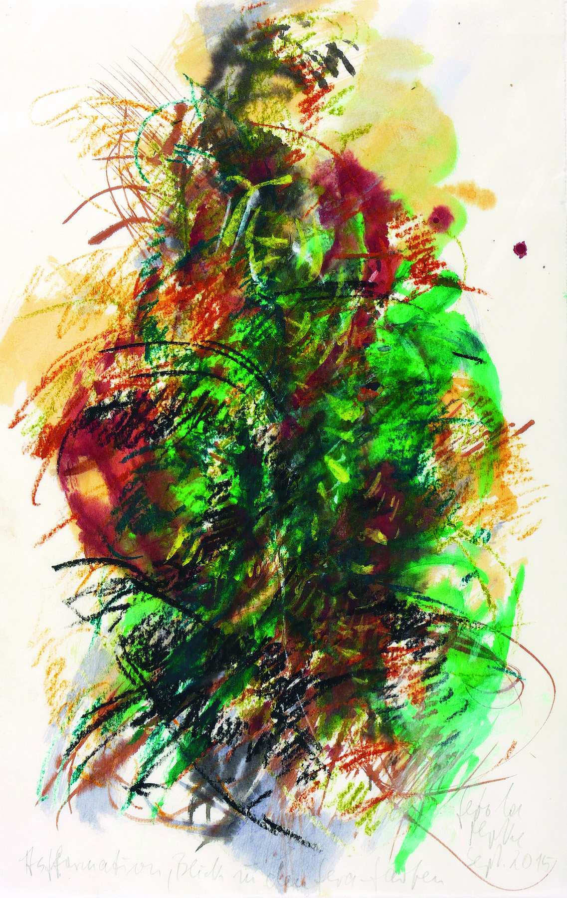 Gerda Lepke – „Astformation, Blick in den Gera-Garten“