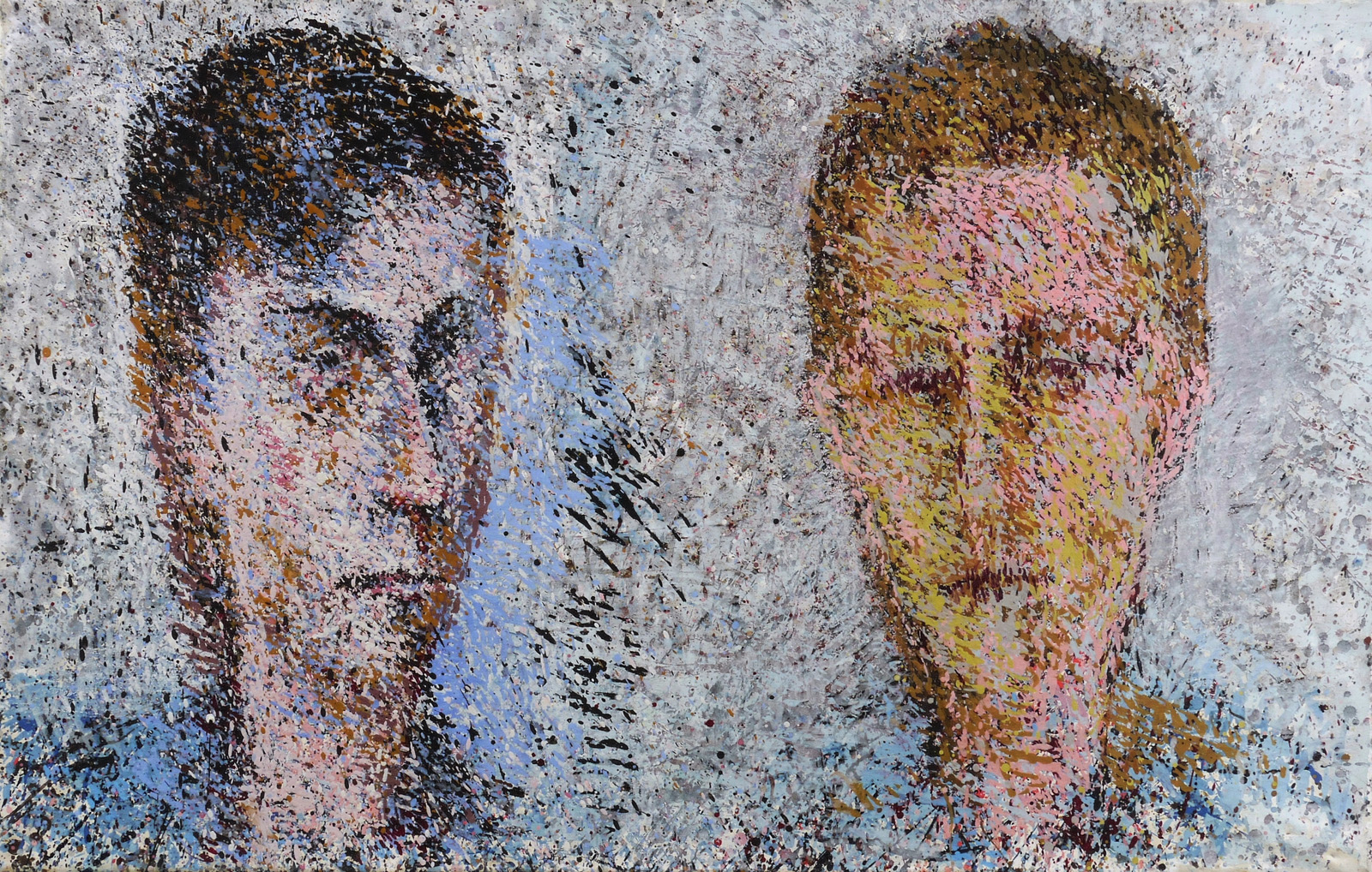 Gerda Lepke, Bildnisse Sascha und Elmar, 1982/1983