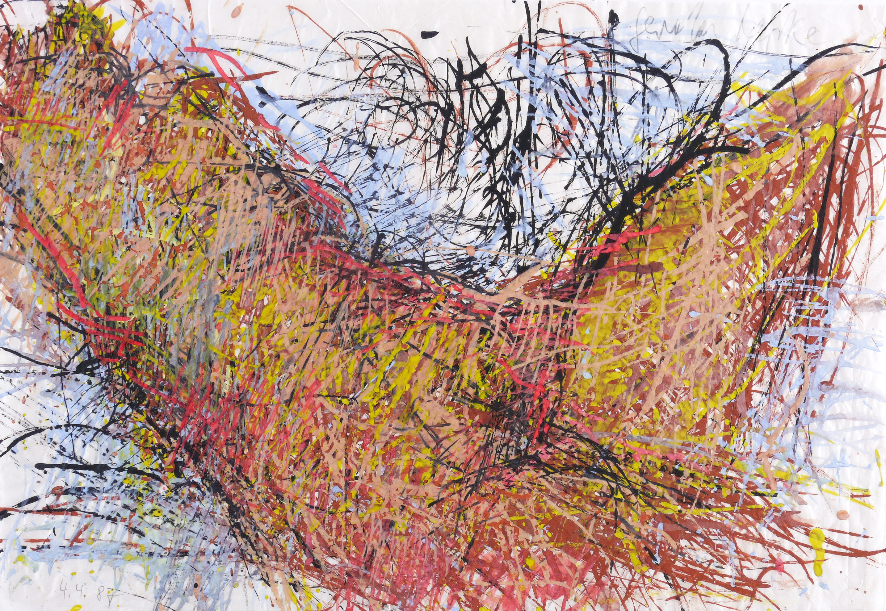 Ohne Titel (Ruhender Akt mit angewinkeltem Bein)