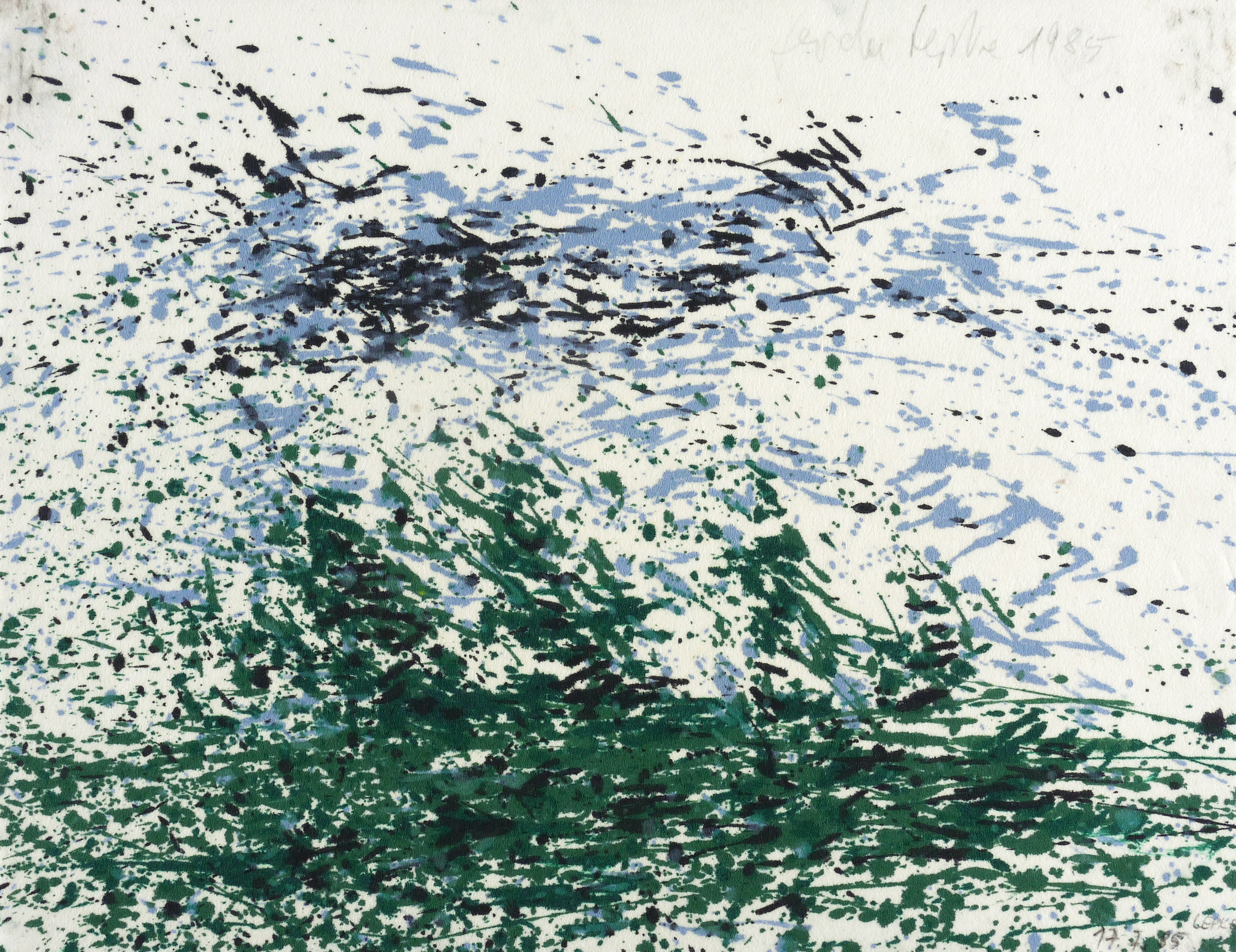 Ohne Titel (Wiese mit Bäumen)