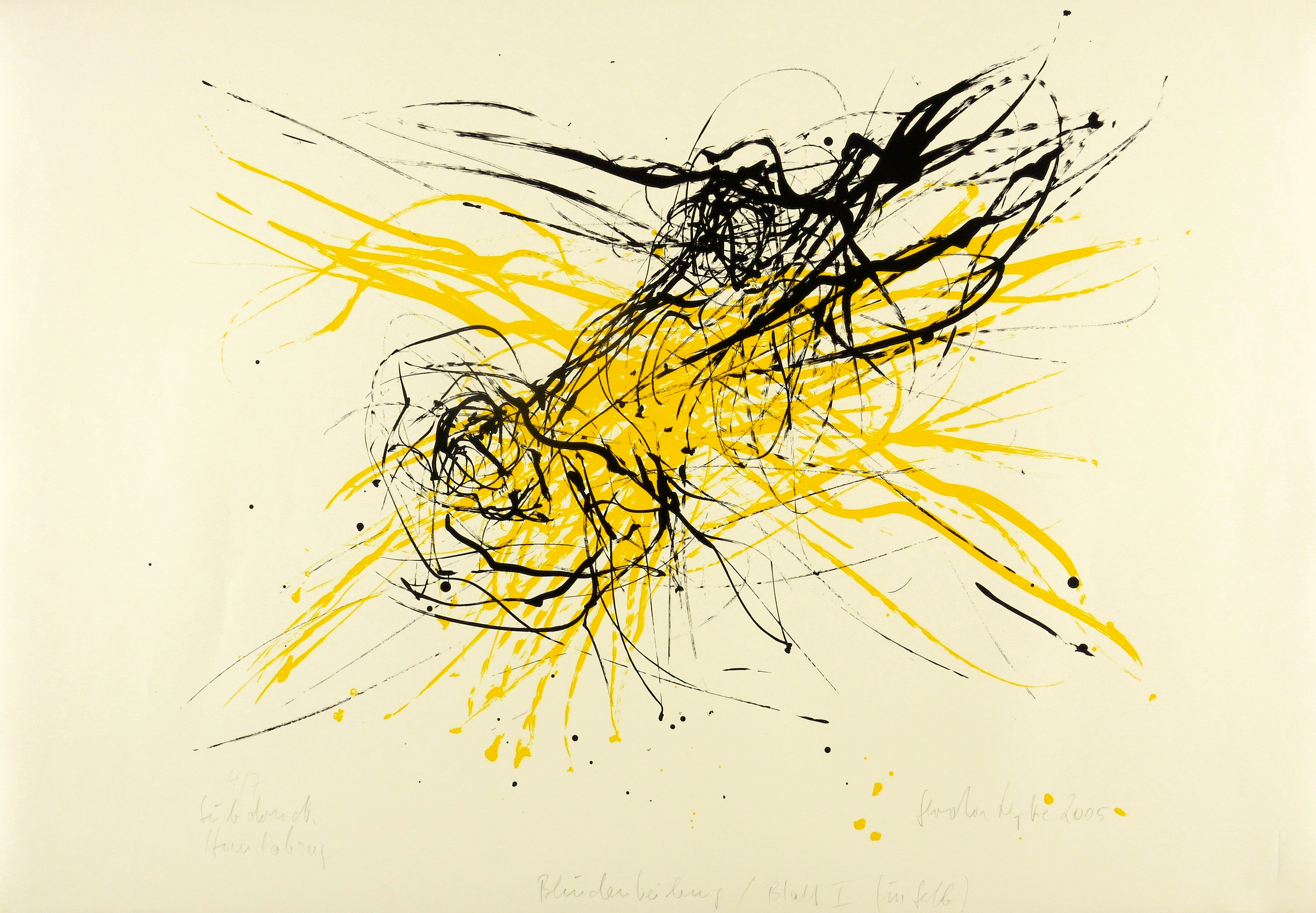 Gerda Lepke, Blindenheilung I (in Gelb), 2005
