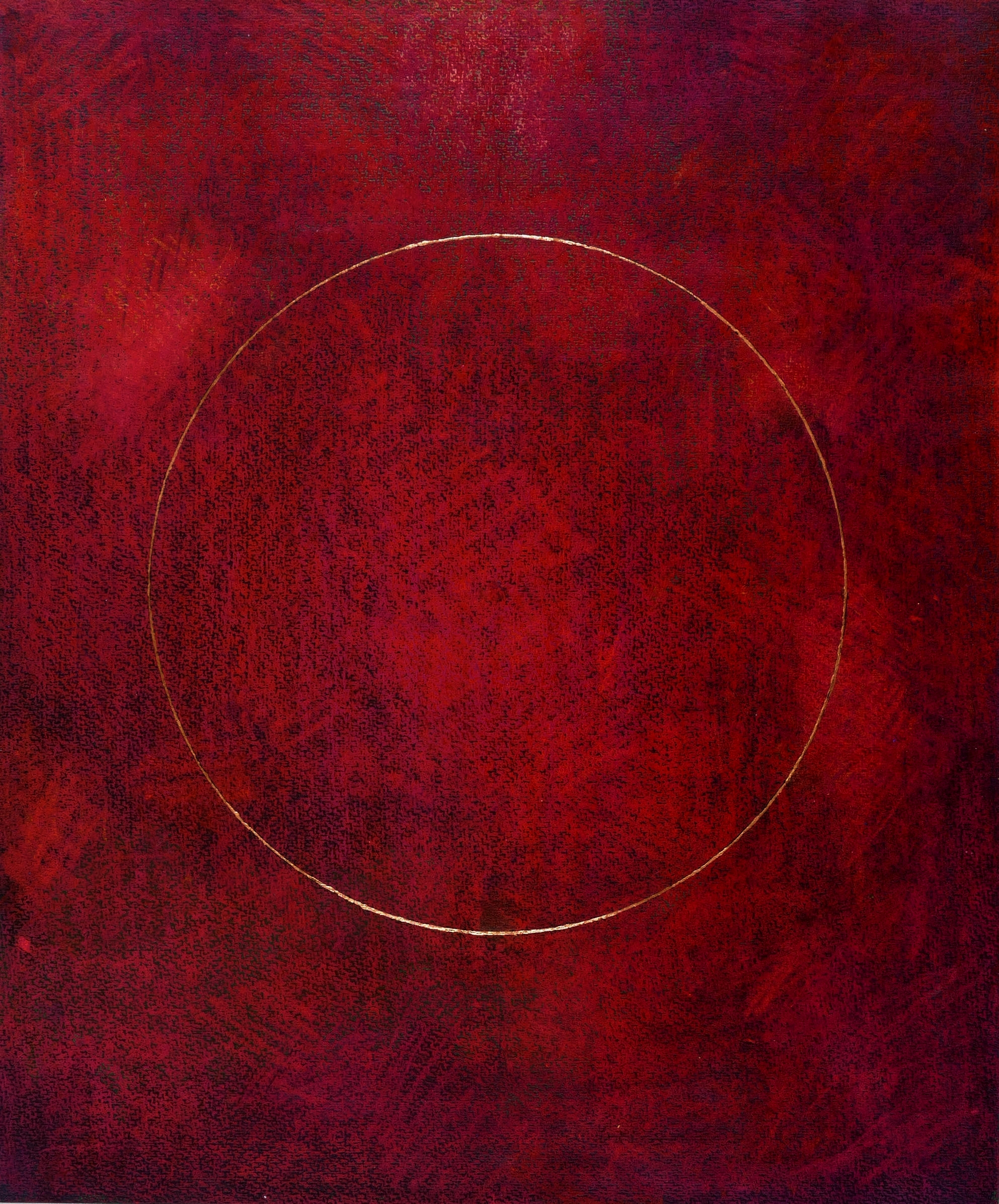 Alles Vergängliche ist nur ein Gleichnis (Gold auf Weinrot)