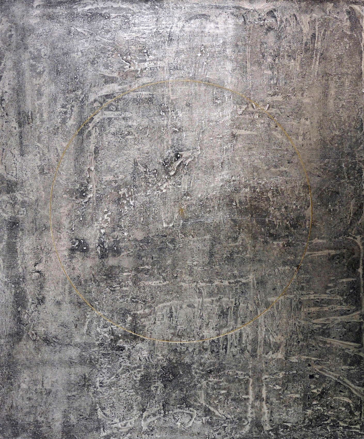 Manfred Luther, Staub zu Staub (Gold auf Silber), 1990