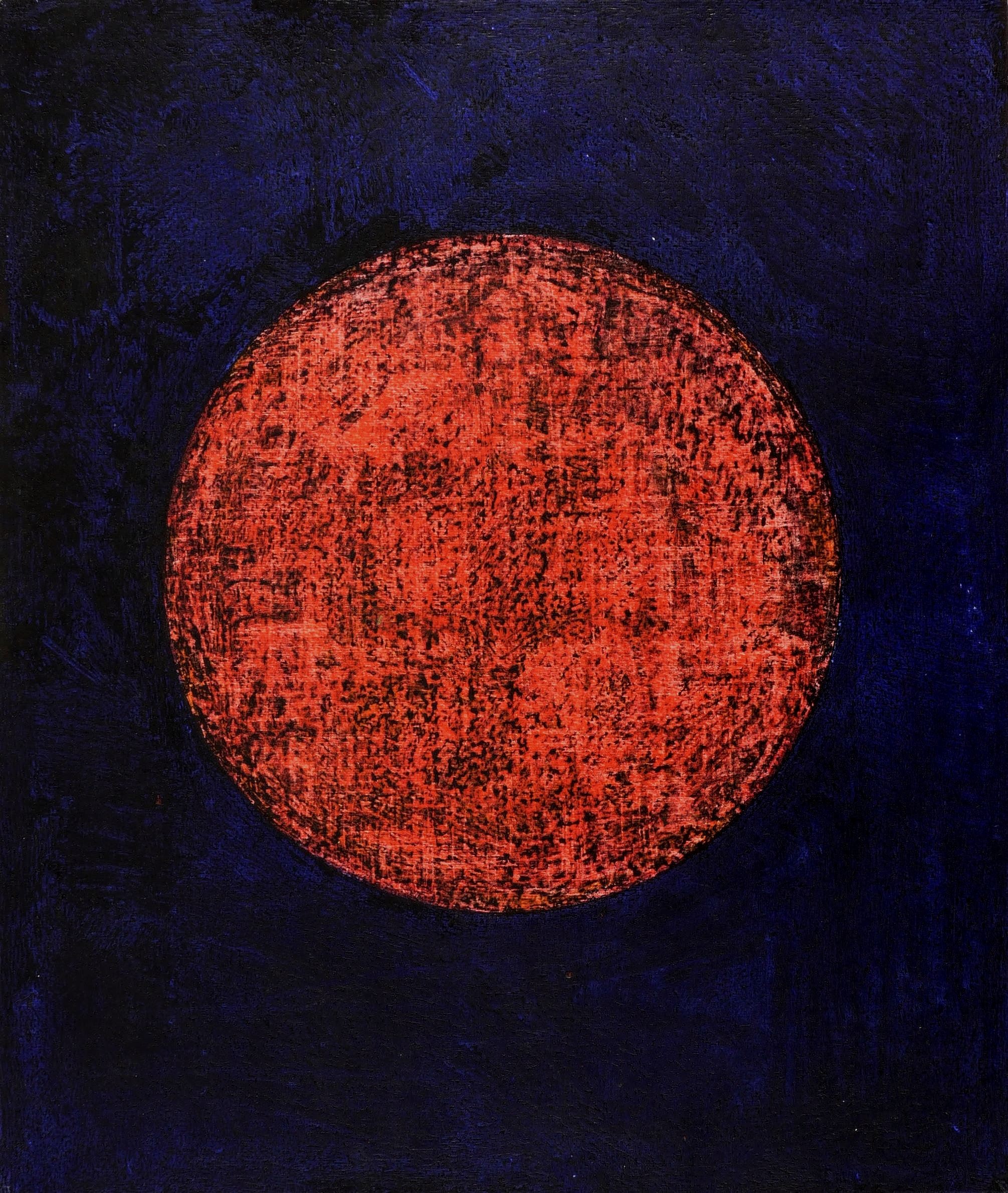 Alles Vergängliche ist nur ein Gleichnis (Weinrot auf Schwarzblau)