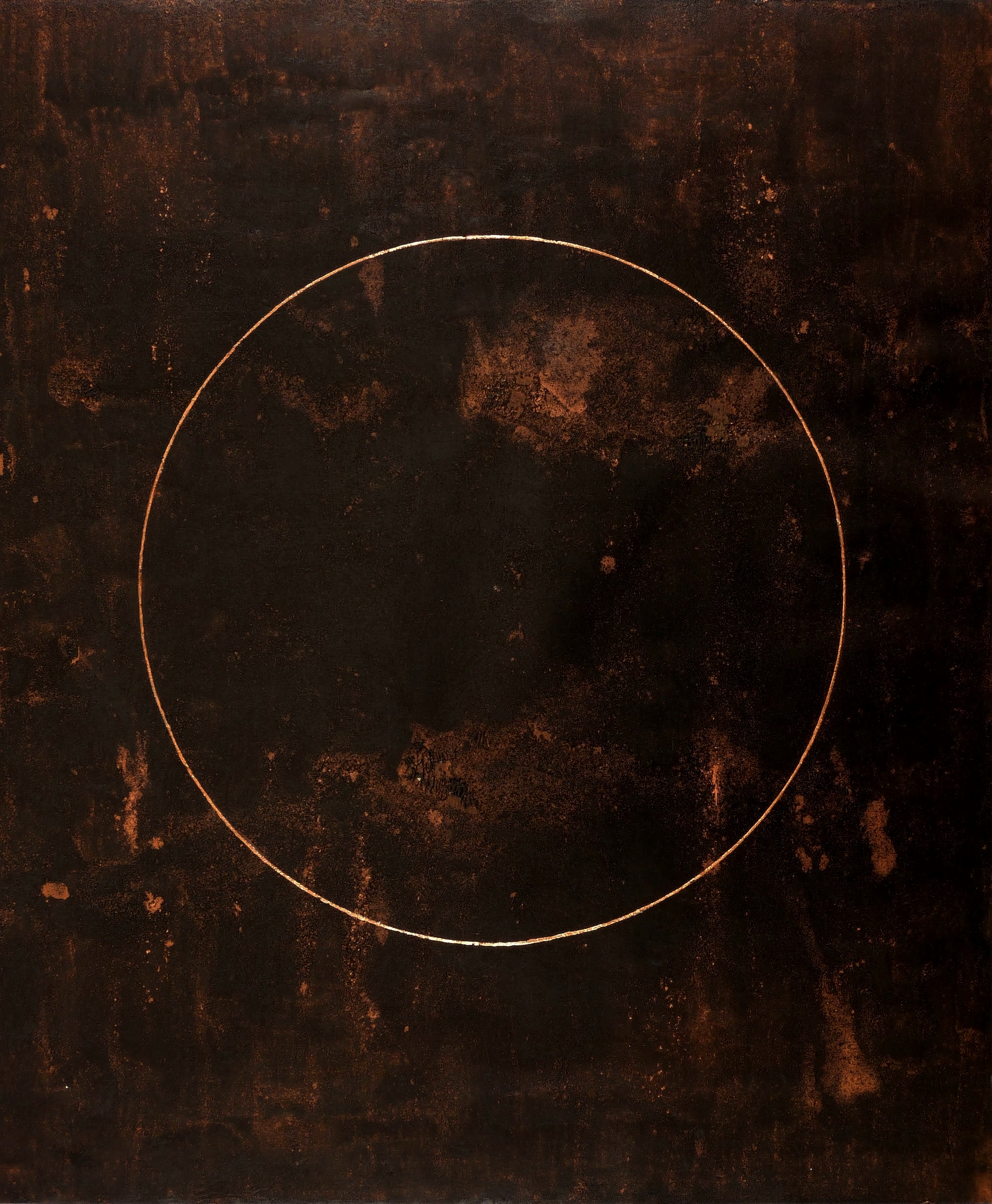 Manfred Luther, Alles Vergängliche ist nur ein Gleichnis (Bronze auf Schwarzbraun), 1990