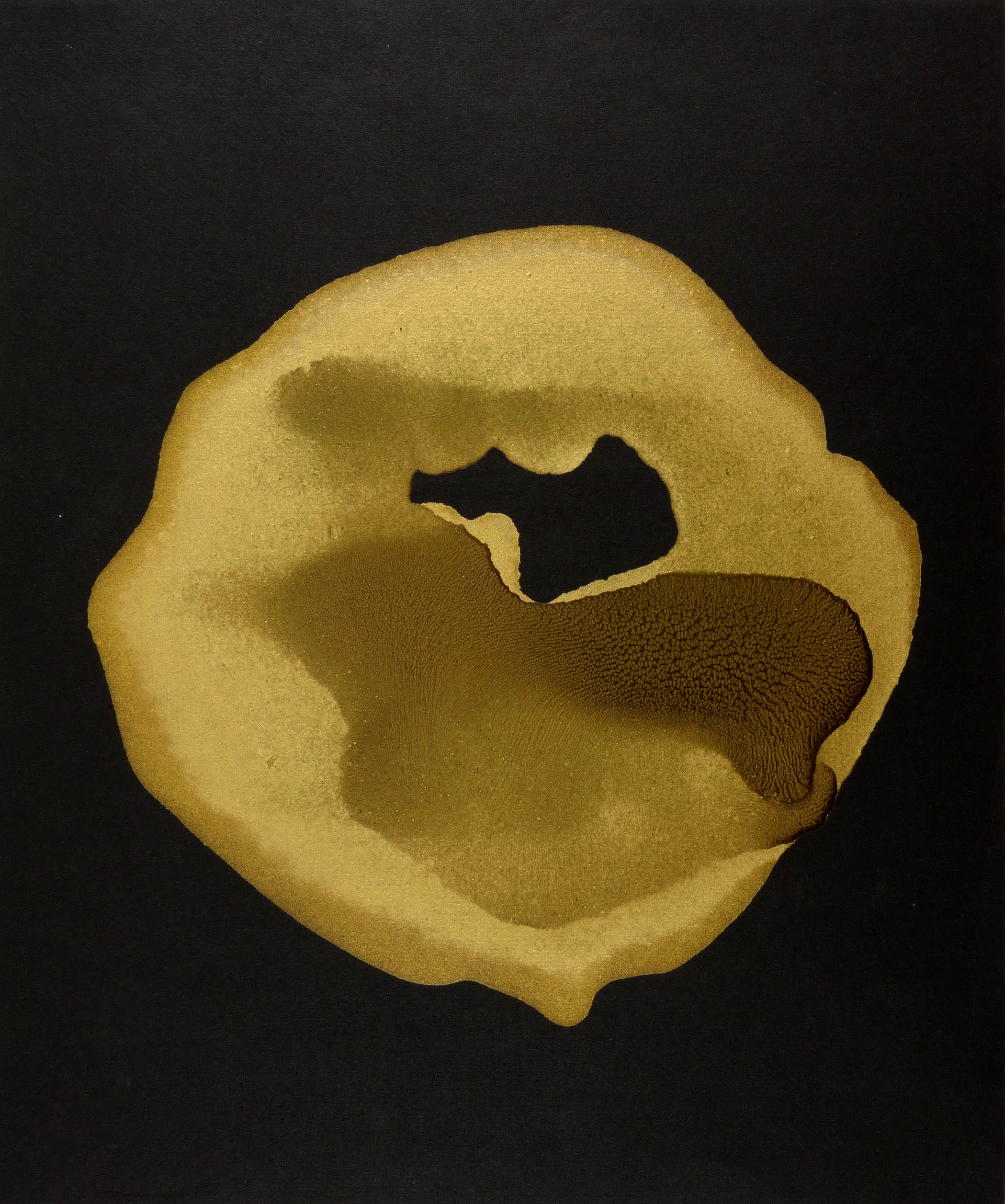 Manfred Luther, Vom Uranfang an (Goldener Ring auf Schwarz), 1992