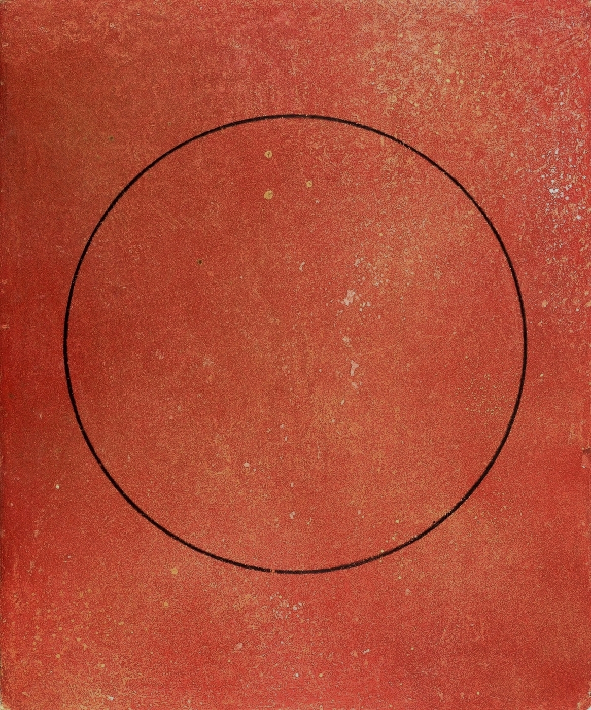 Alles Vergängliche ist nur ein Gleichnis (Schwarz auf Rostrot)