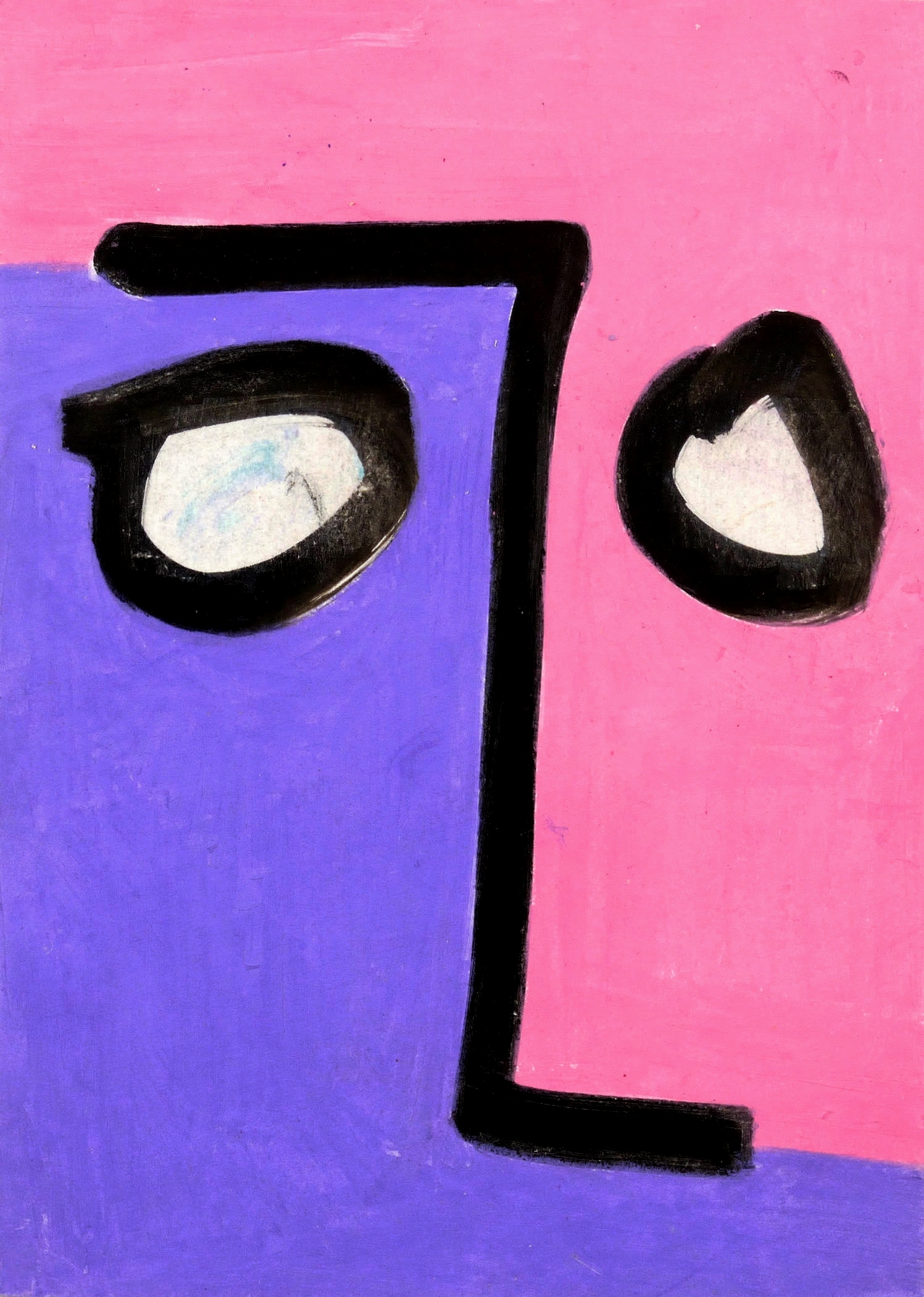 Ohne Titel (Violett und Rosa)