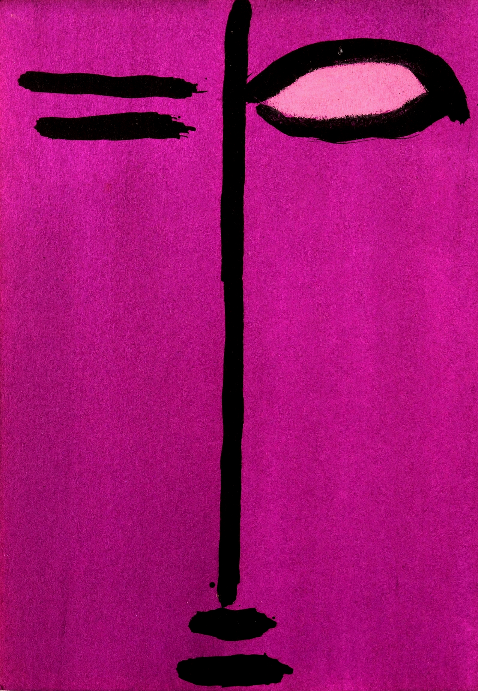 Selbst (Schwarz und Rosa auf Magenta)