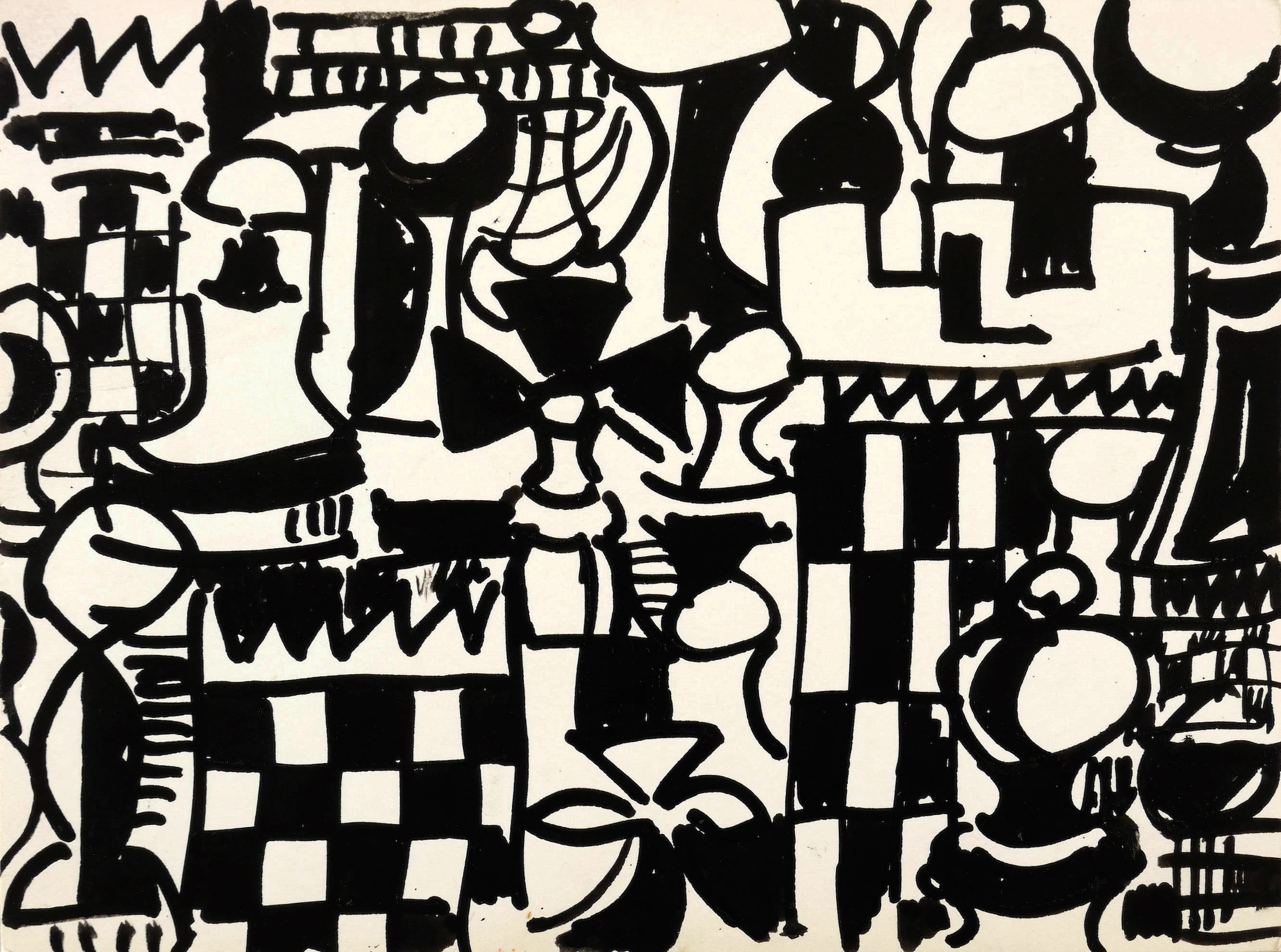 Manfred Luther, Schachfiguren (Labyrinth), 1975-1985