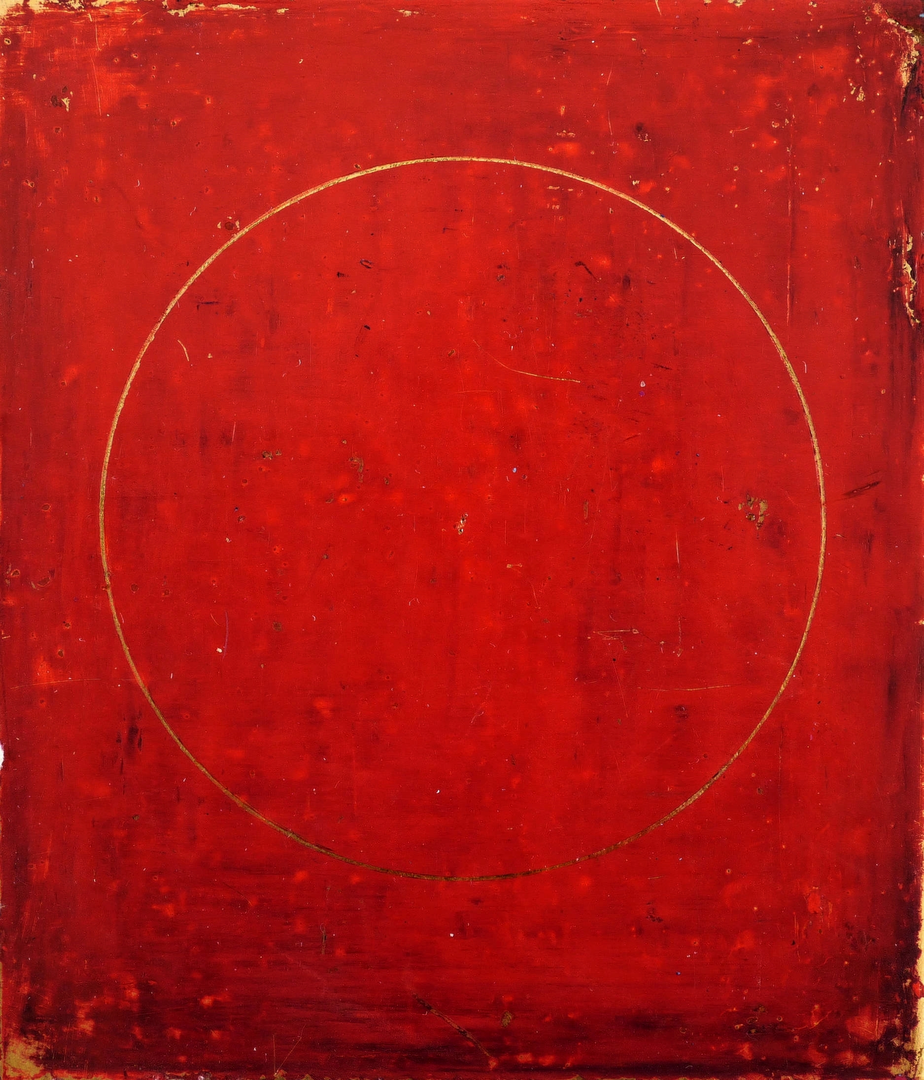 Manfred Luther, Alles Vergängliche ist nur ein Gleichnis (Gold auf Rot), 1985-1990