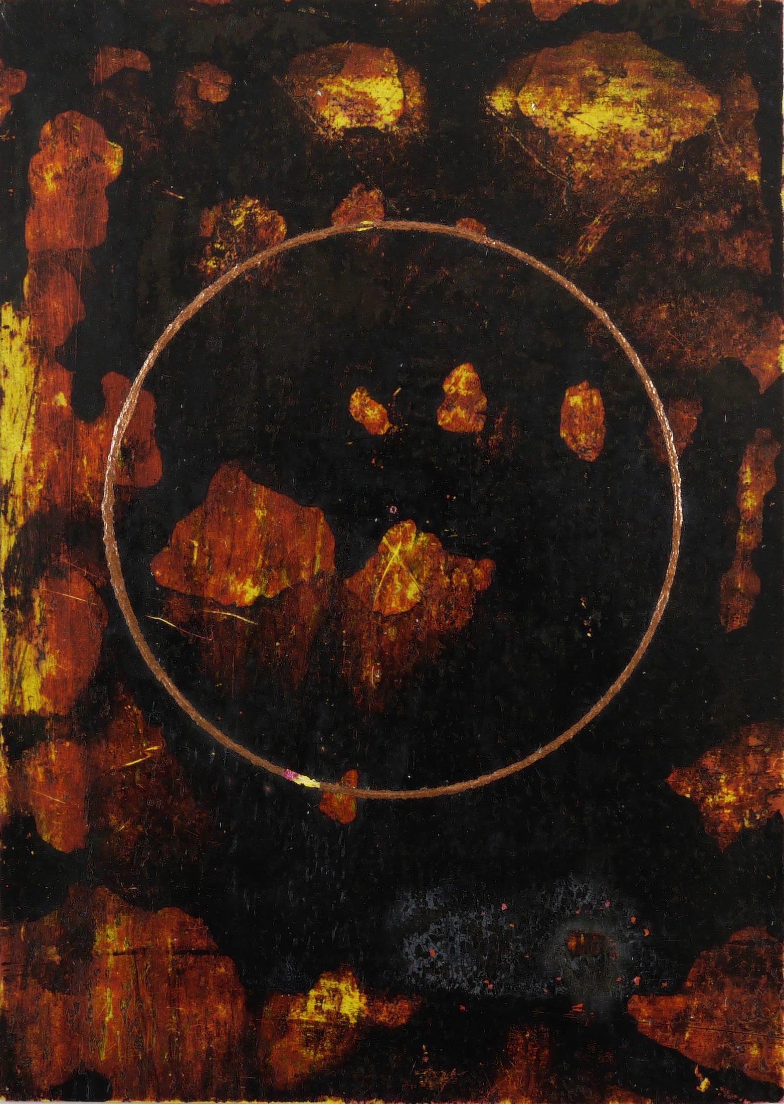 Alles Vergängliche ist nur ein Gleichnis (Bronze auf Schwarz-Braun)