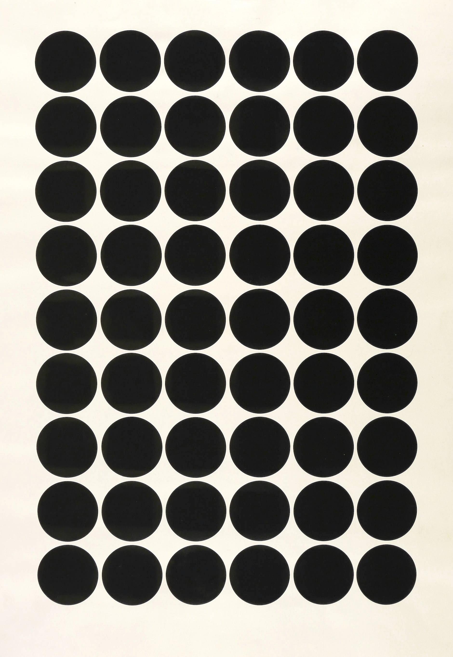 Paraphrase (54 schwarze Kreise) Paraphrase (54 schwarze Kreise)