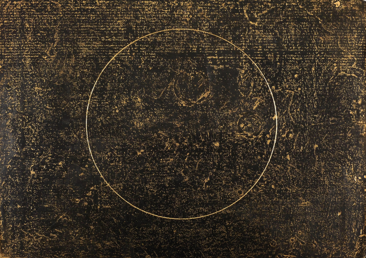 Manfred Luther, Alles Vergängliche ist nur ein Gleichnis (Gold auf Schwarz-Gold), 1988