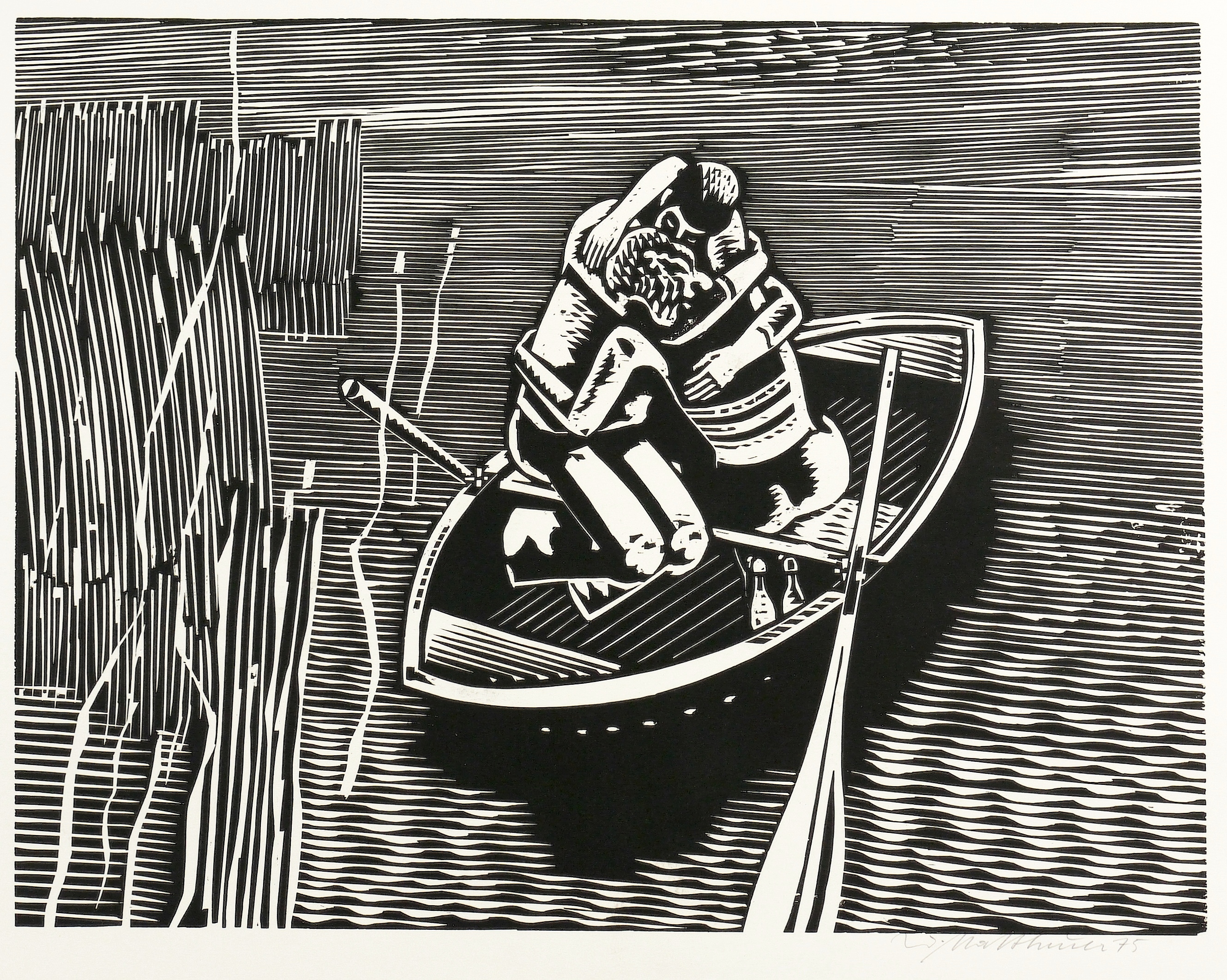 Wolfgang Mattheuer – „Kuß im Kahn“