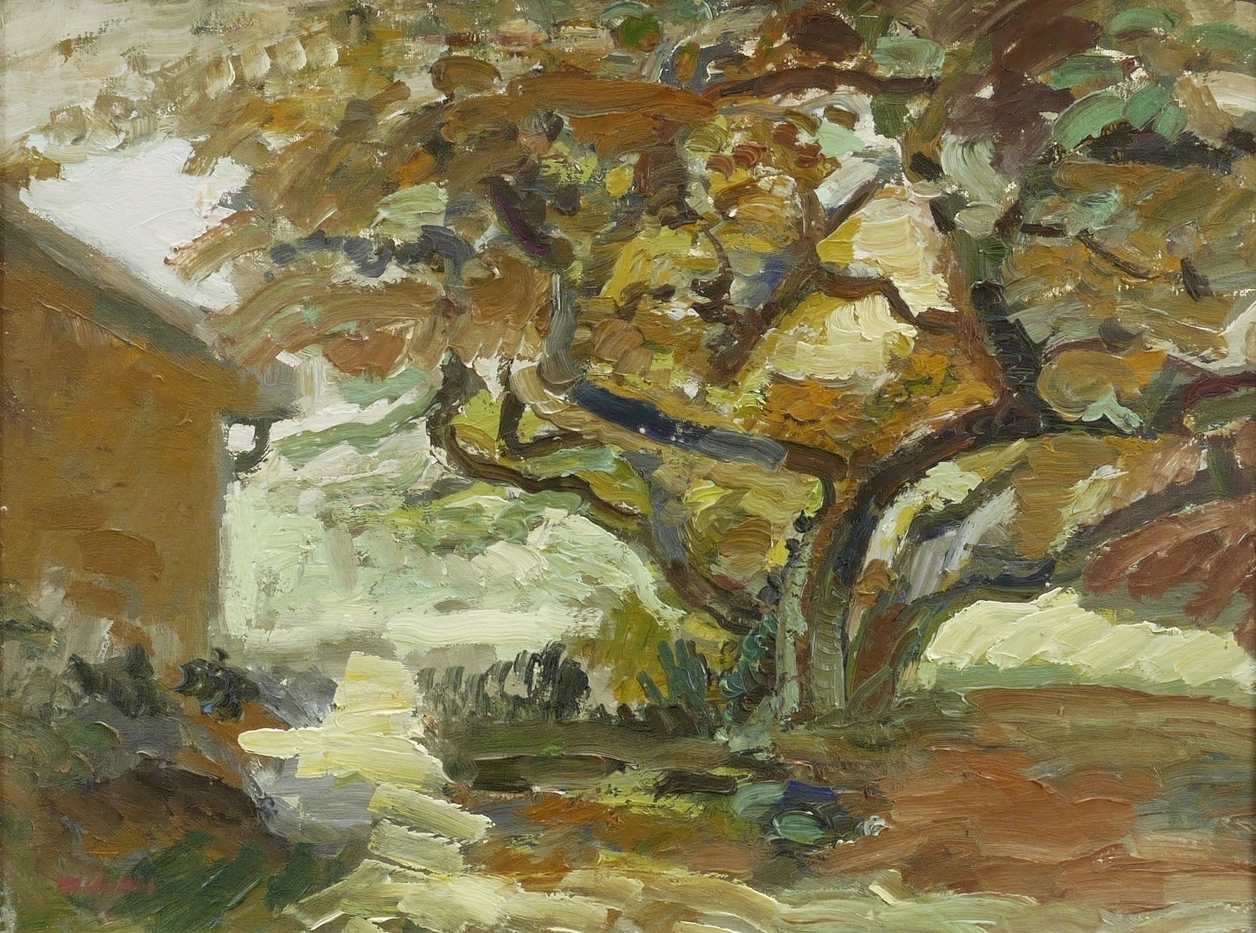 Harald Metzkes, Apfelbaum, 1976