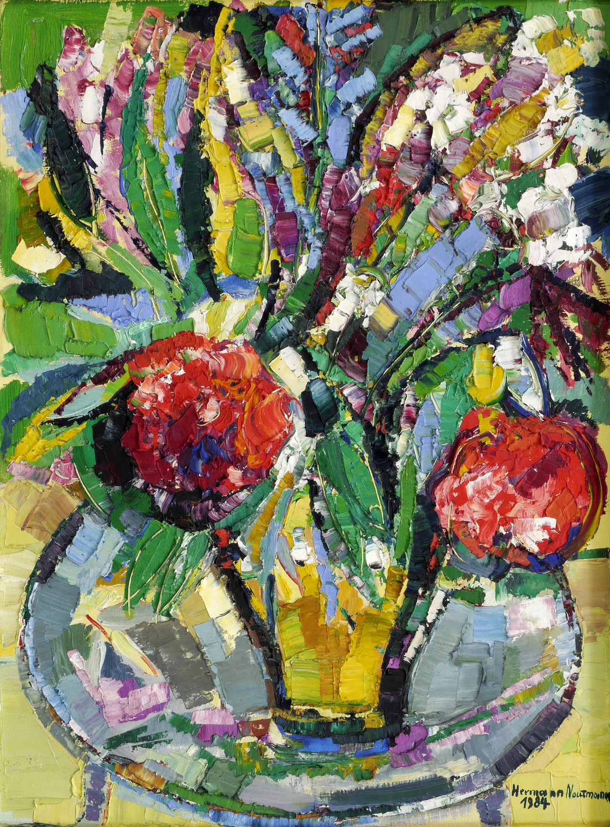 Hermann Naumann, Blumenstrauß, 1984