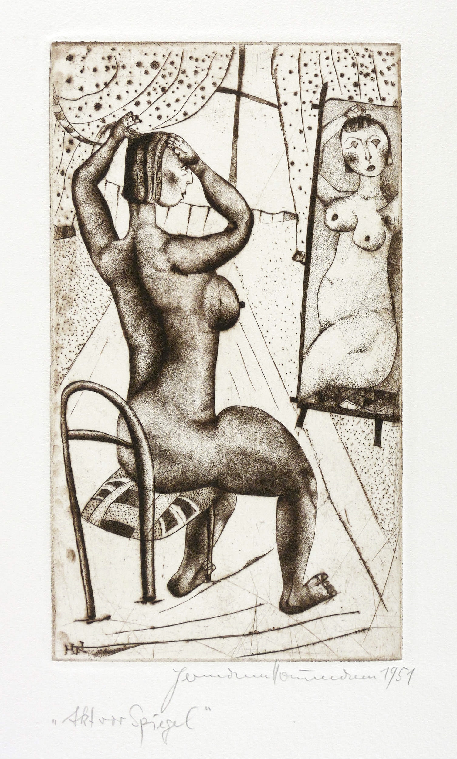 Akt vor Spiegel Akt vor Spiegel