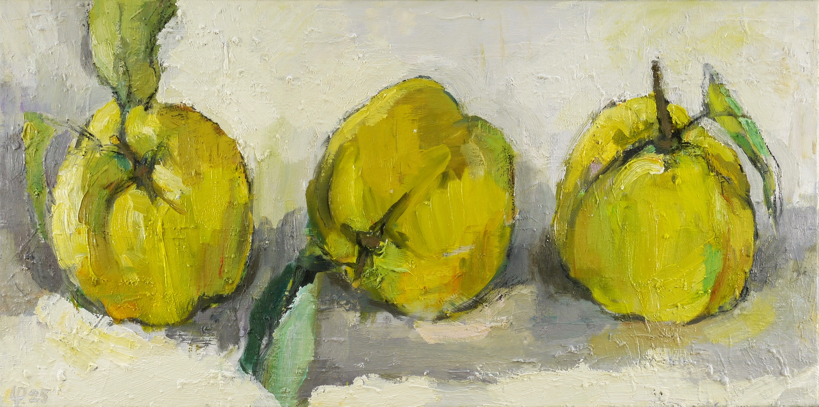 Uwe Peschel, Drei Quitten, 2025