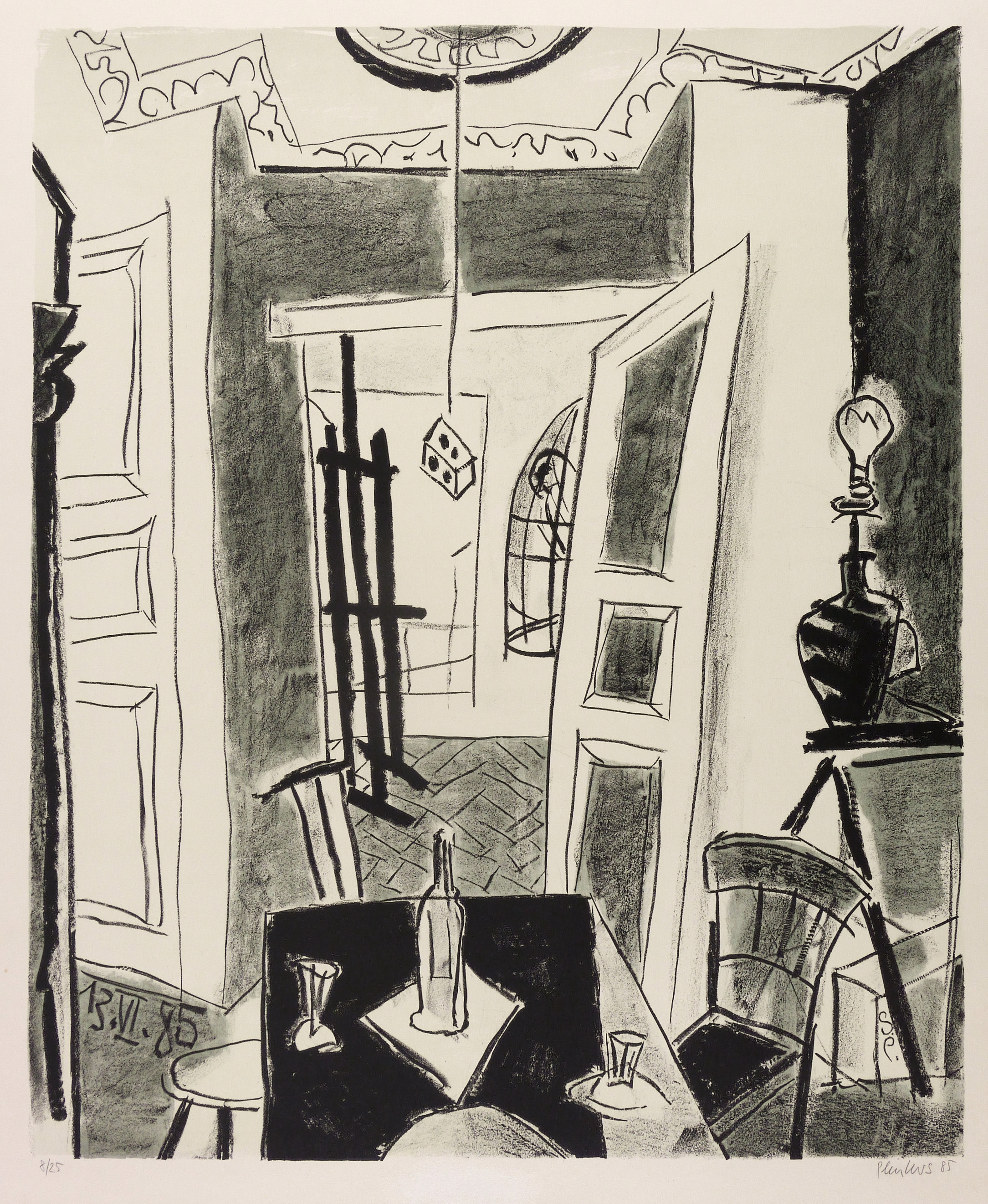 Atelier mit Vogelkäfig Atelier mit Vogelkäfig