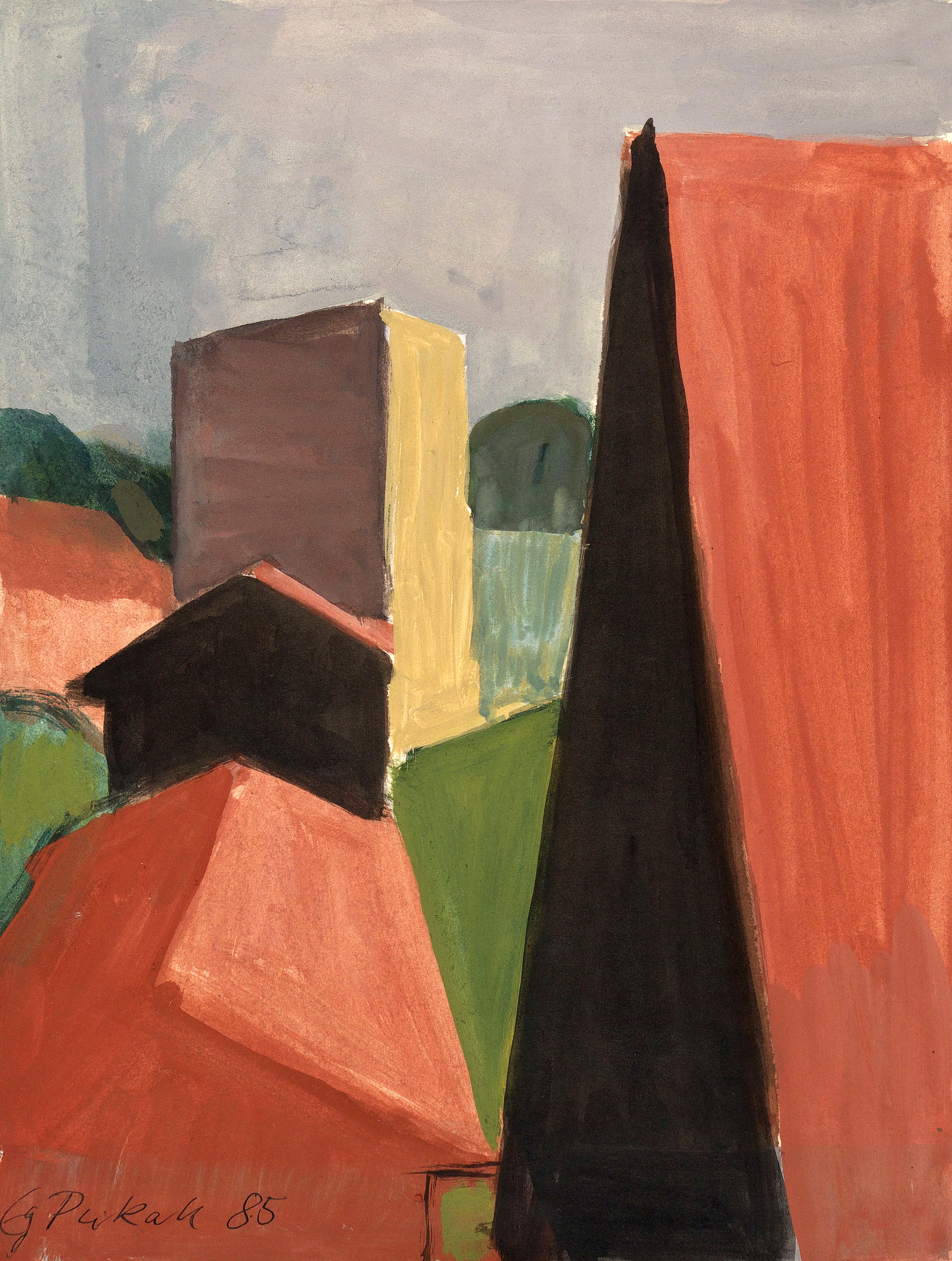 Egon Pukall – „Dachlandschaft“