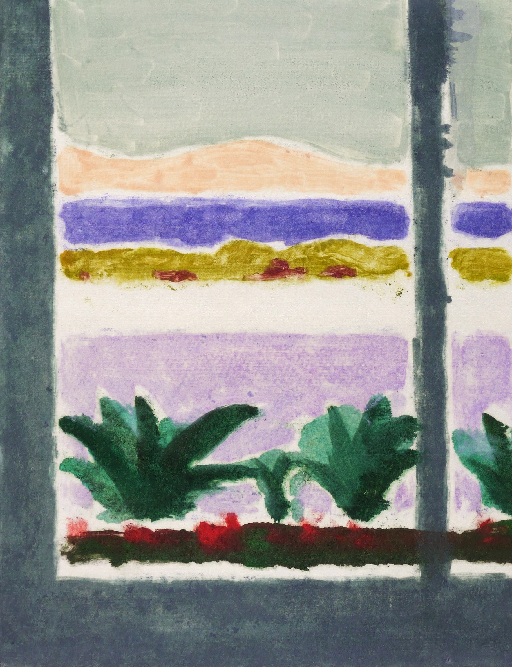 Fensterausblick Südfrankreich Fensterausblick Südfrankreich