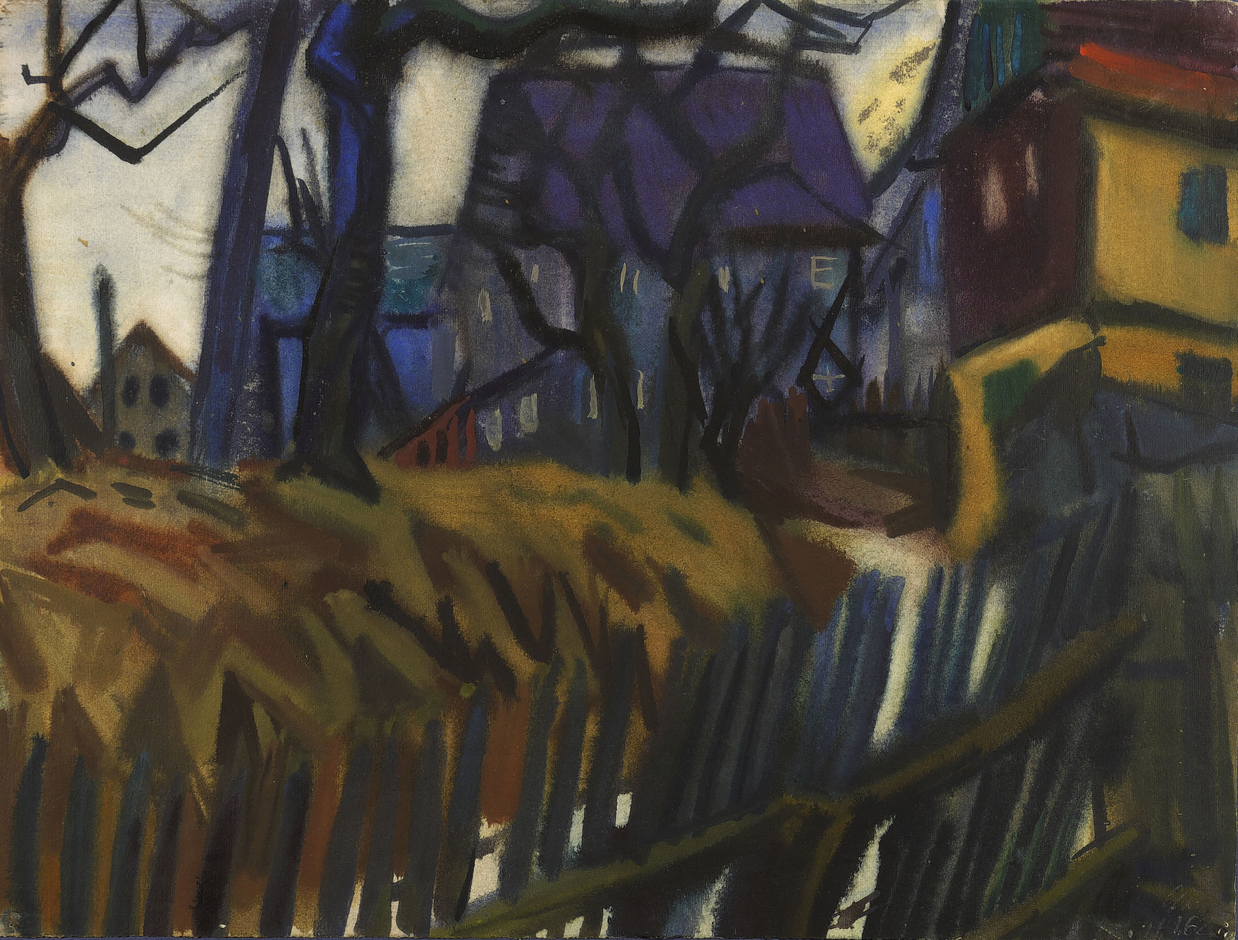 Curt Querner – „Gasse in der Dämmerung“