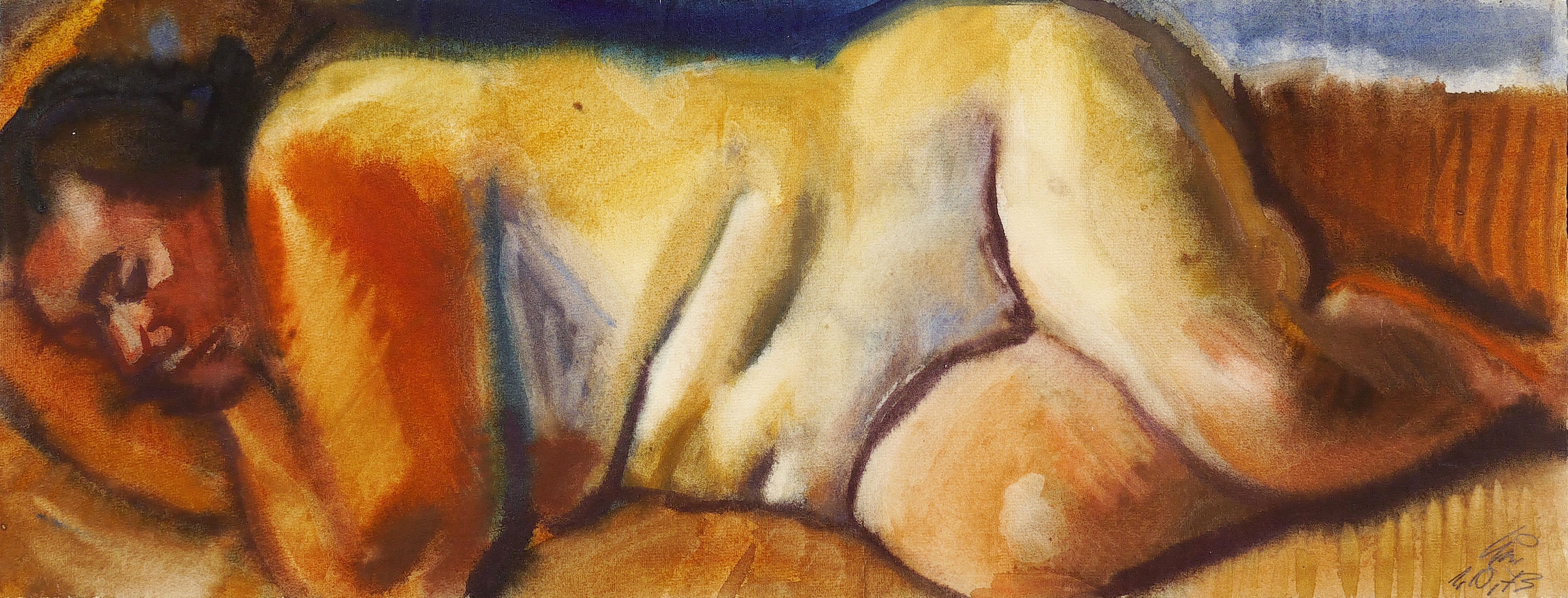 Curt Querner – „Herta liegend“