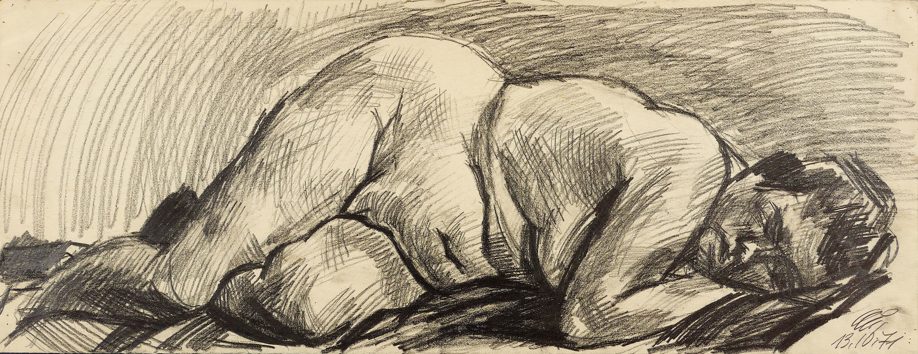 Curt Querner – „Liegender weiblicher Akt von vorn“