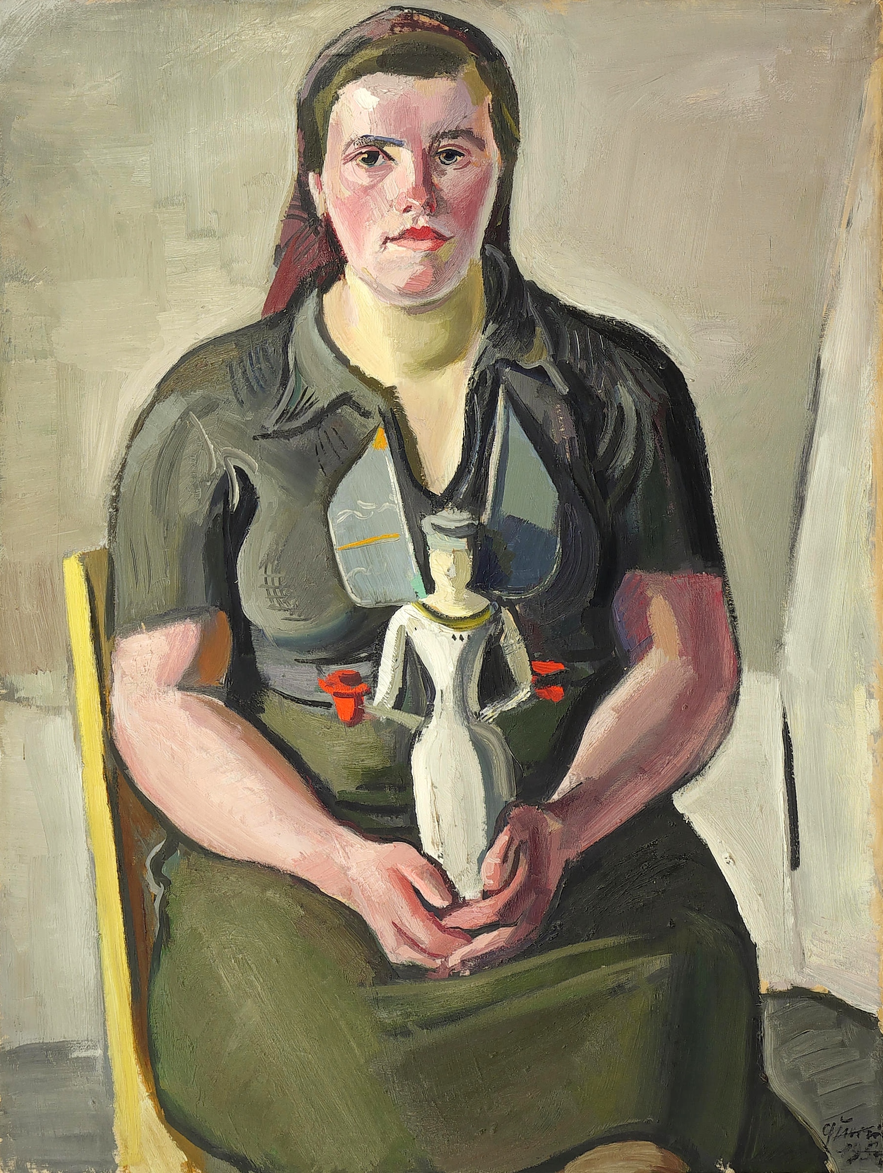 Curt Querner – „Bäuerin mit Leuchterengel“