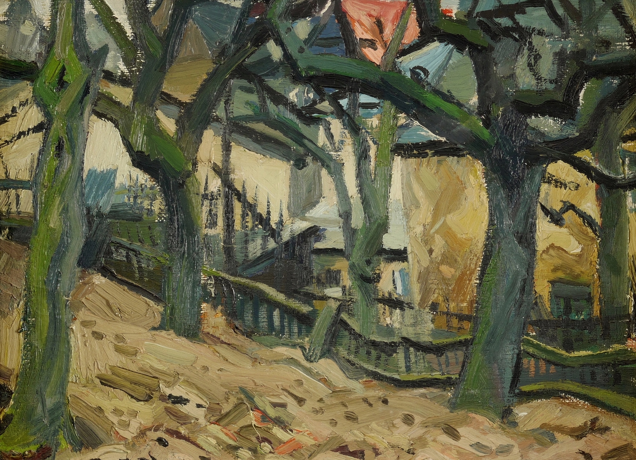 Obstgarten und Häuser in Börnchen Obstgarten und Häuser in Börnchen