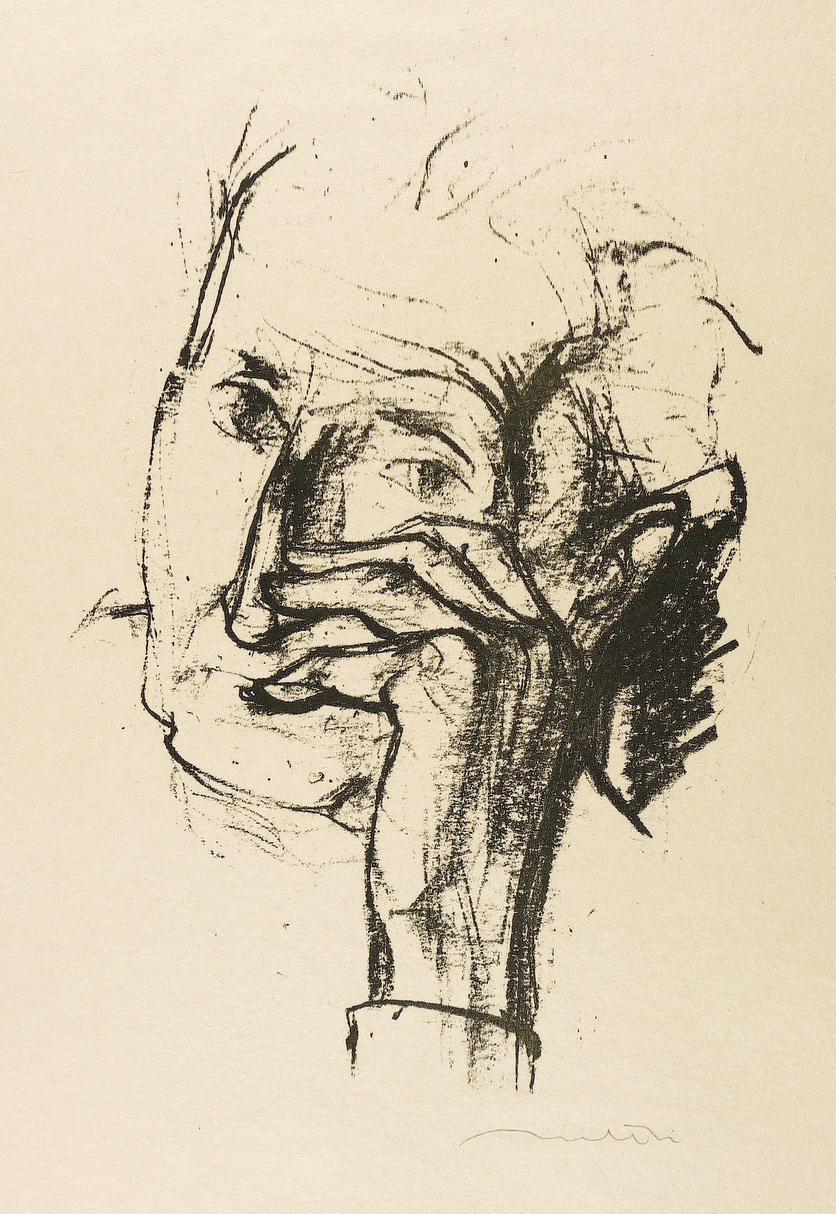 Kopf der Mutter des Künstlers, mit linker Hand (Mutterbildnis IV)