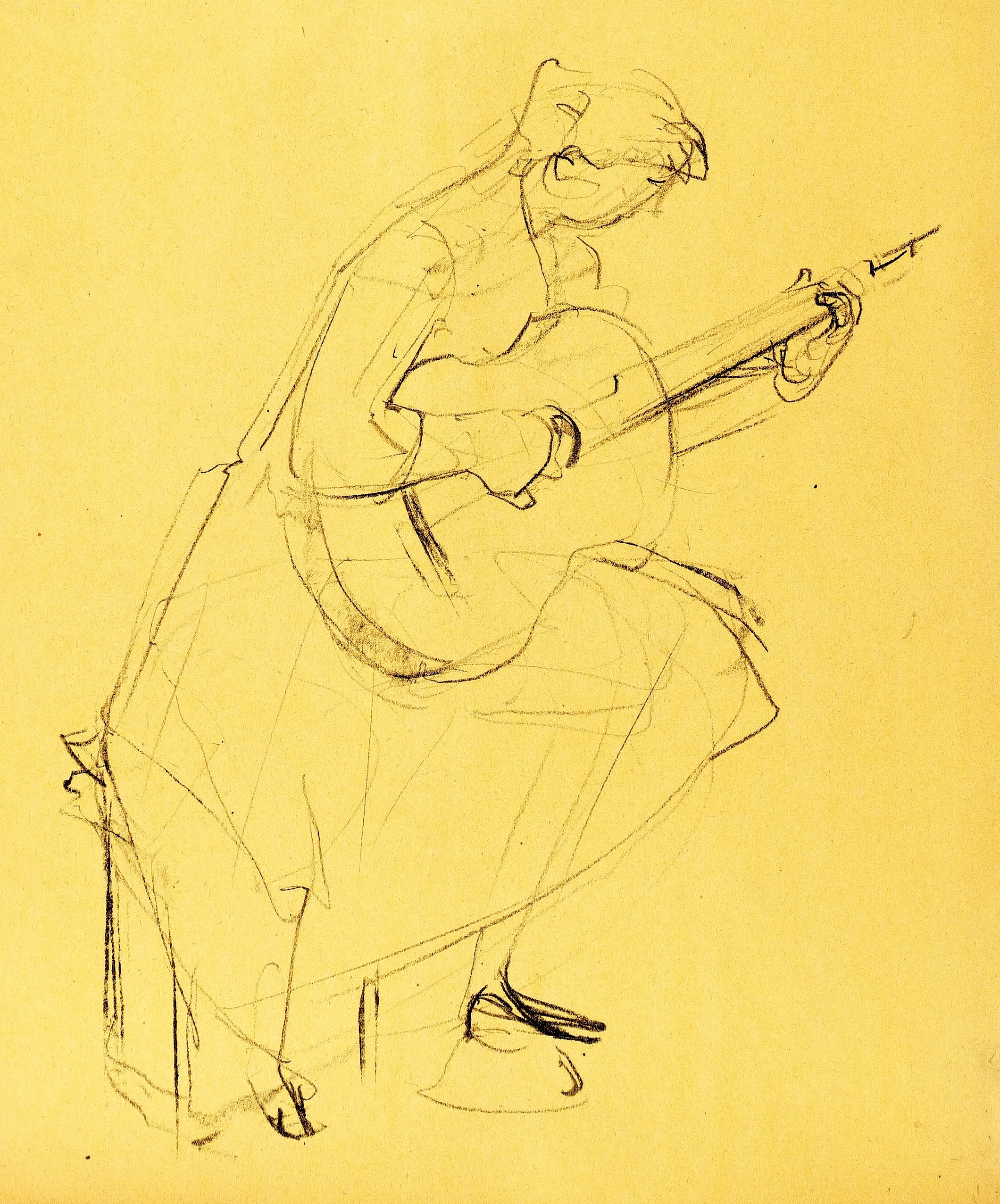 Gitarre spielendes Mädchen