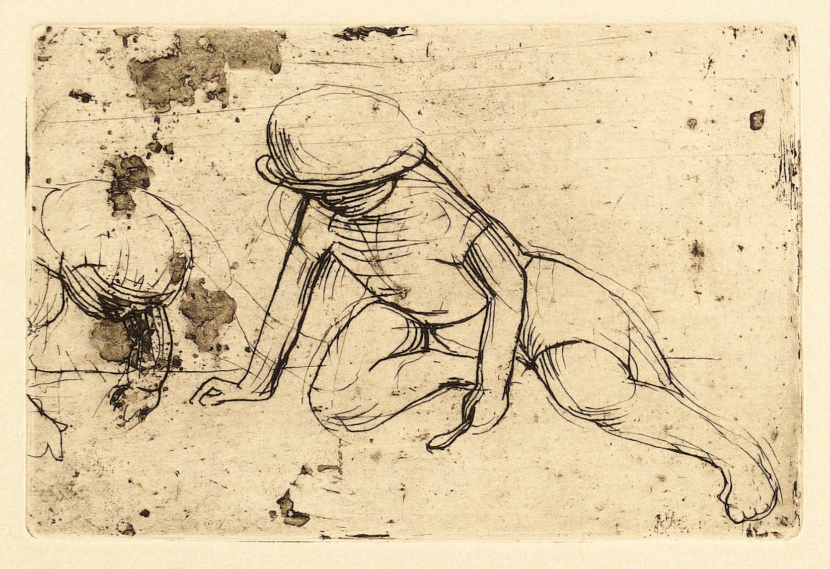 Hans Theo Richter – „Sitzendes Kind mit Löffel“