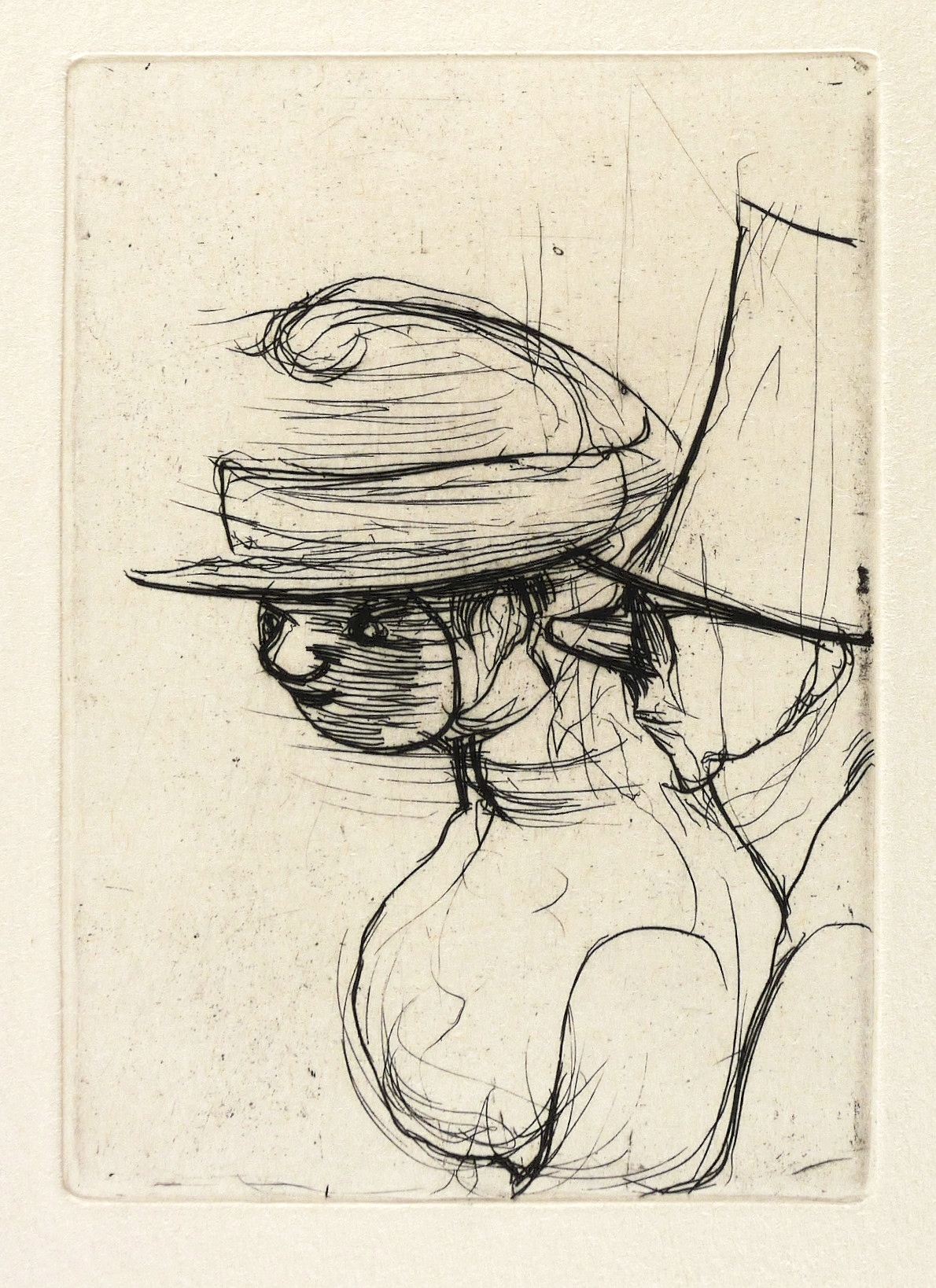 Hans Theo Richter, Zei Masken als Paar, nach links, 1936/1981