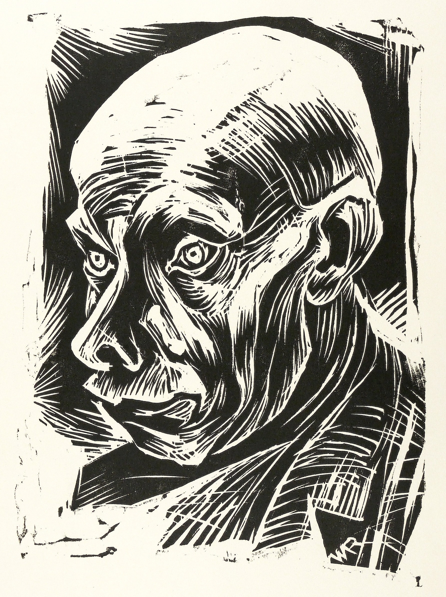 Wilhelm Rudolph, Arbeiterkopf (Schuster), 1924