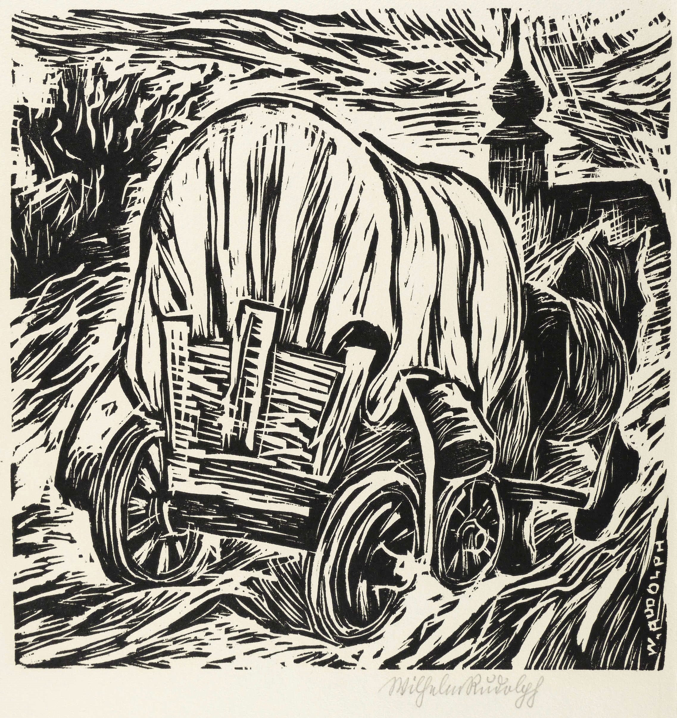 Wilhelm Rudolph, Planwagen, 1923