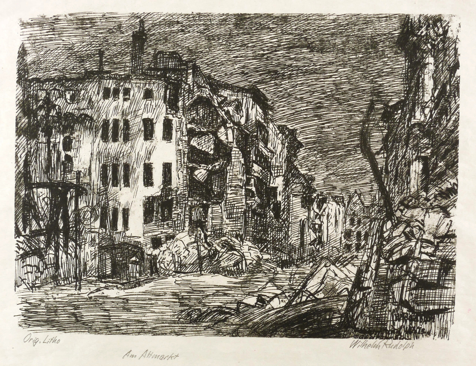 Wilhelm Rudolph, Am Altmarkt, 1945-1947