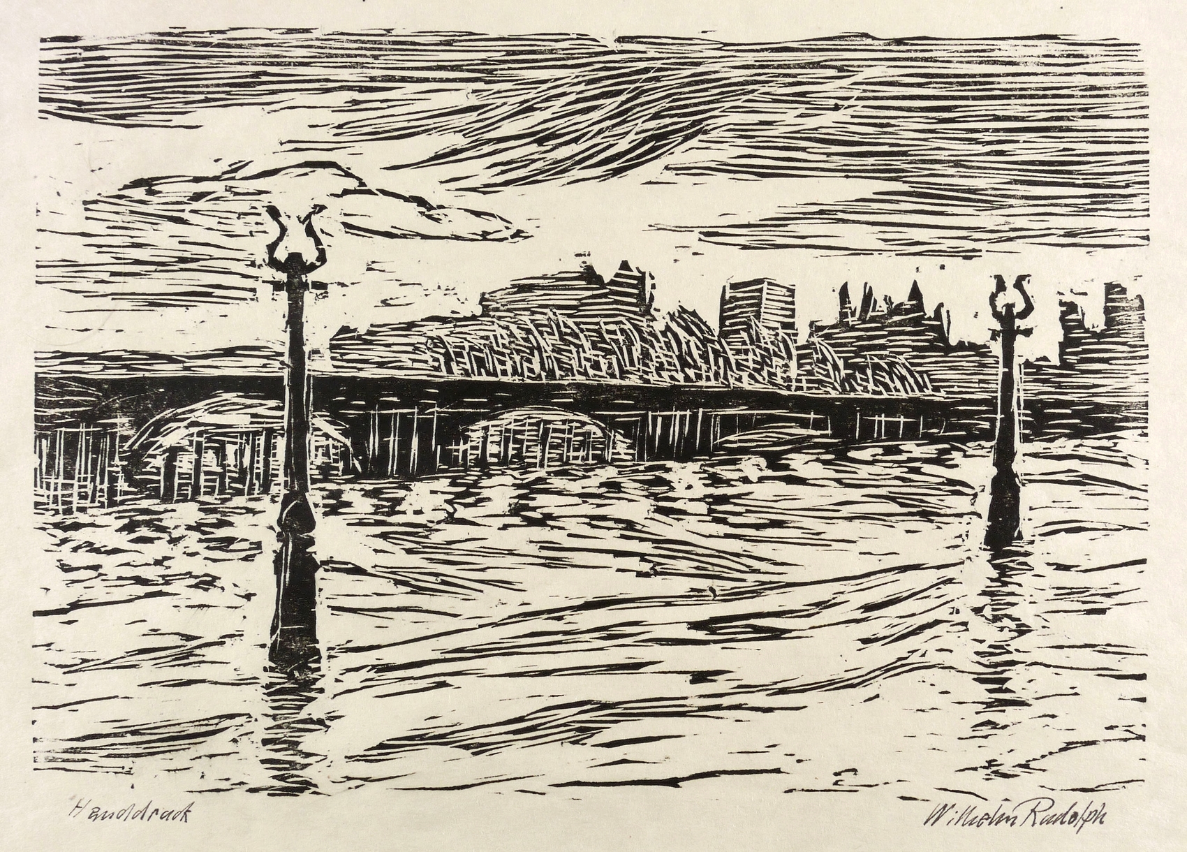 Laternen (Brühlsche Terrasse im Regen)